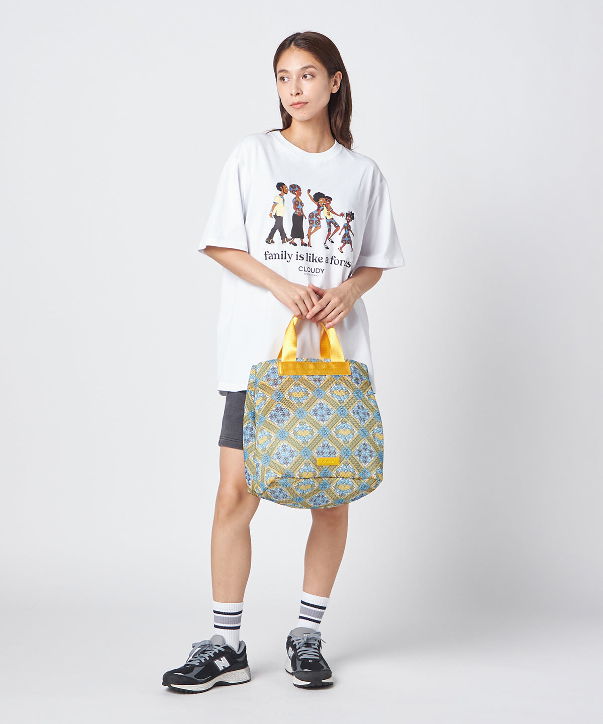 Mesh Tote Bag「LOVE & UNDERSTANDING」 YELLOW