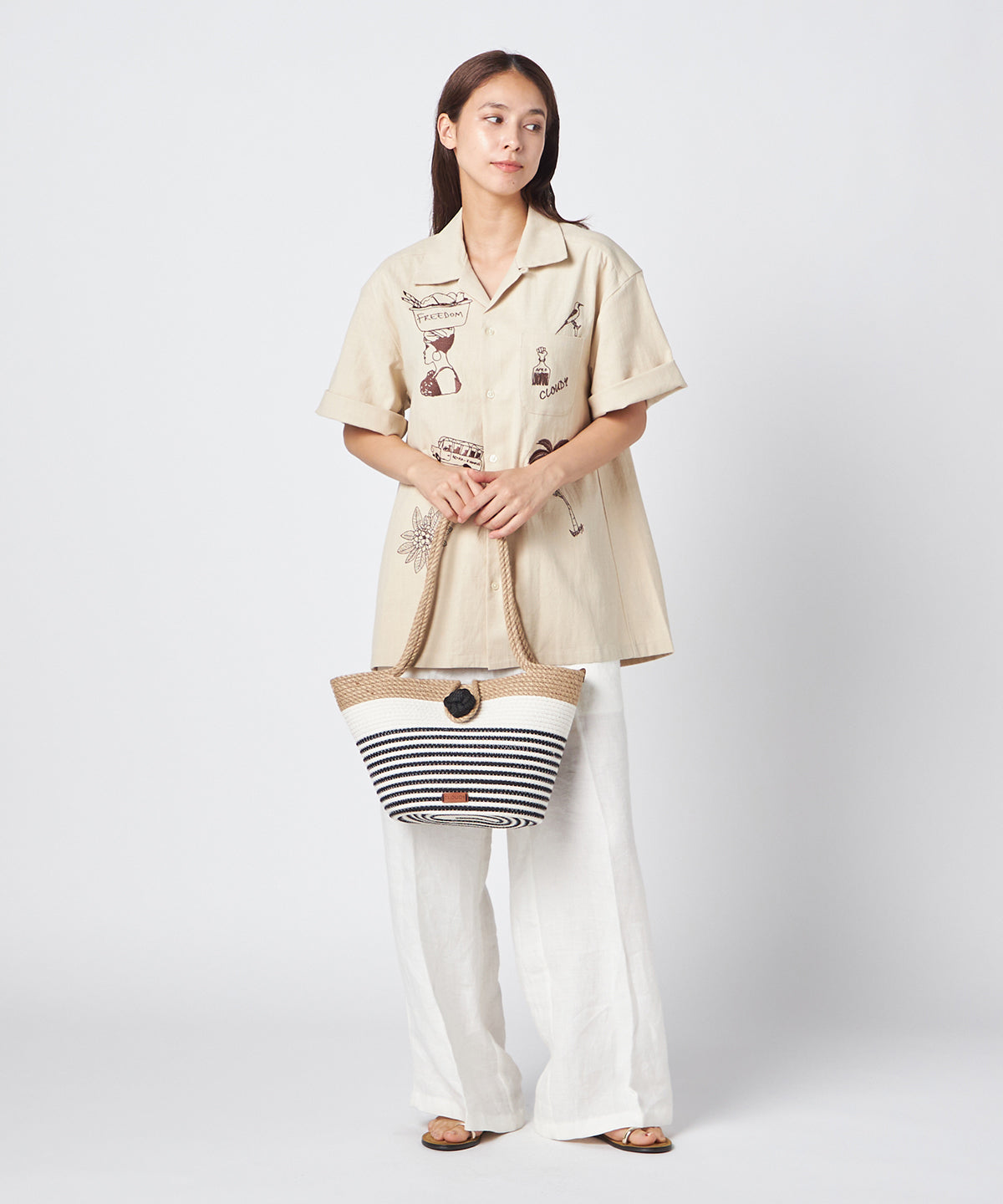 Cordon Basket NATURAL×OFFWHITE×BLACK