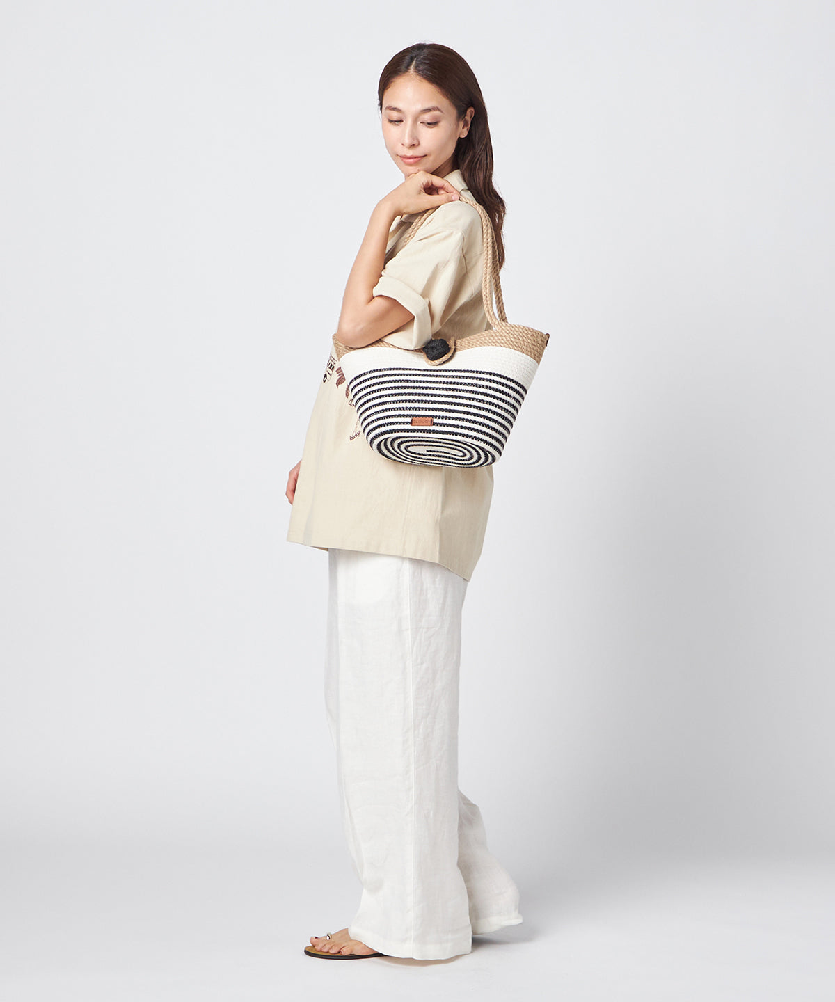 Cordon Basket NATURAL×OFFWHITE×BLACK