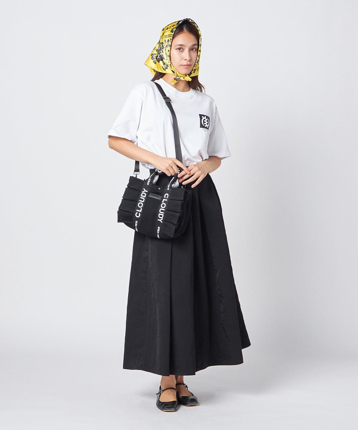 Mesh Frill Bag BLACK