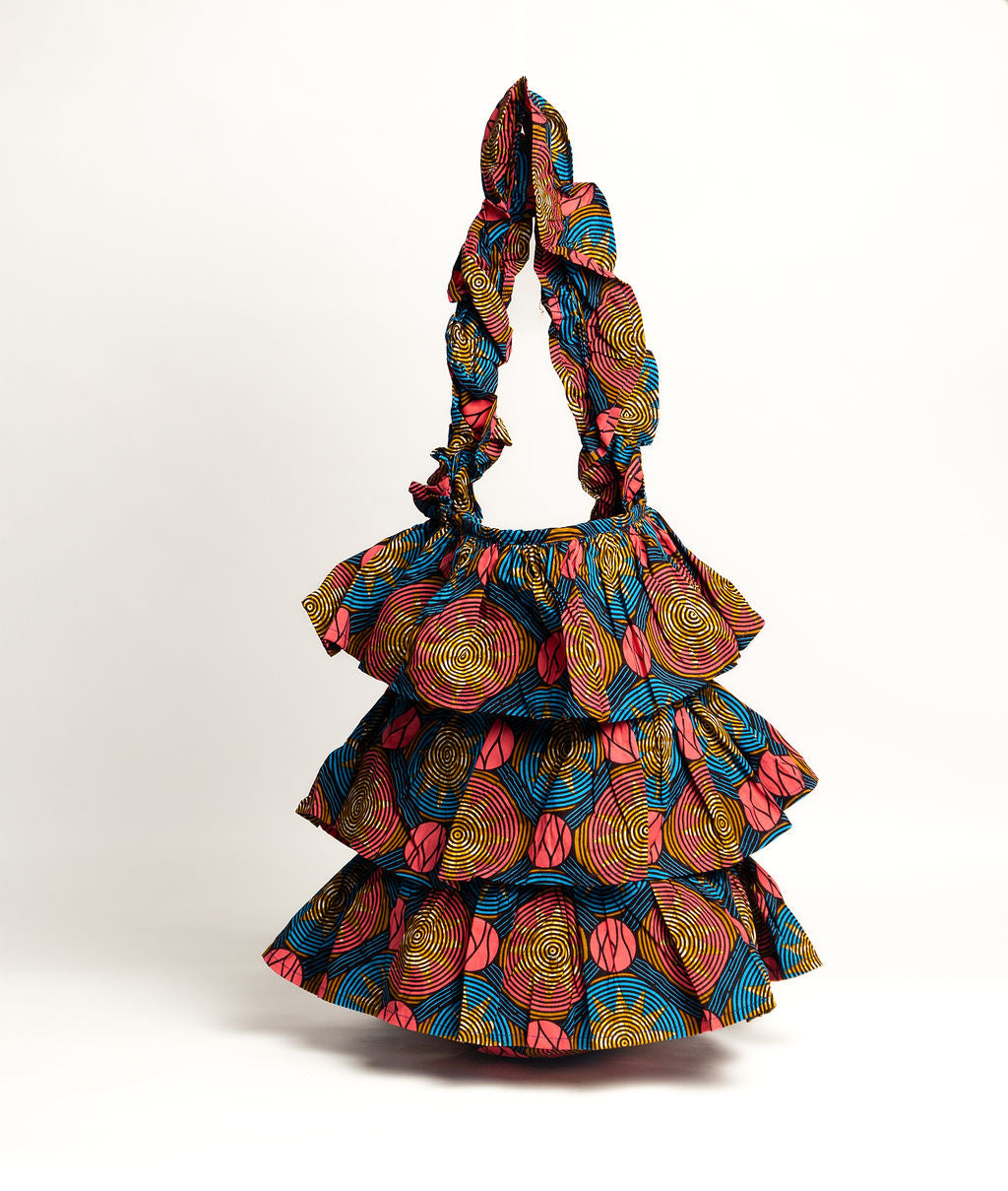 Kitenge Frill Shoulder Bag 317