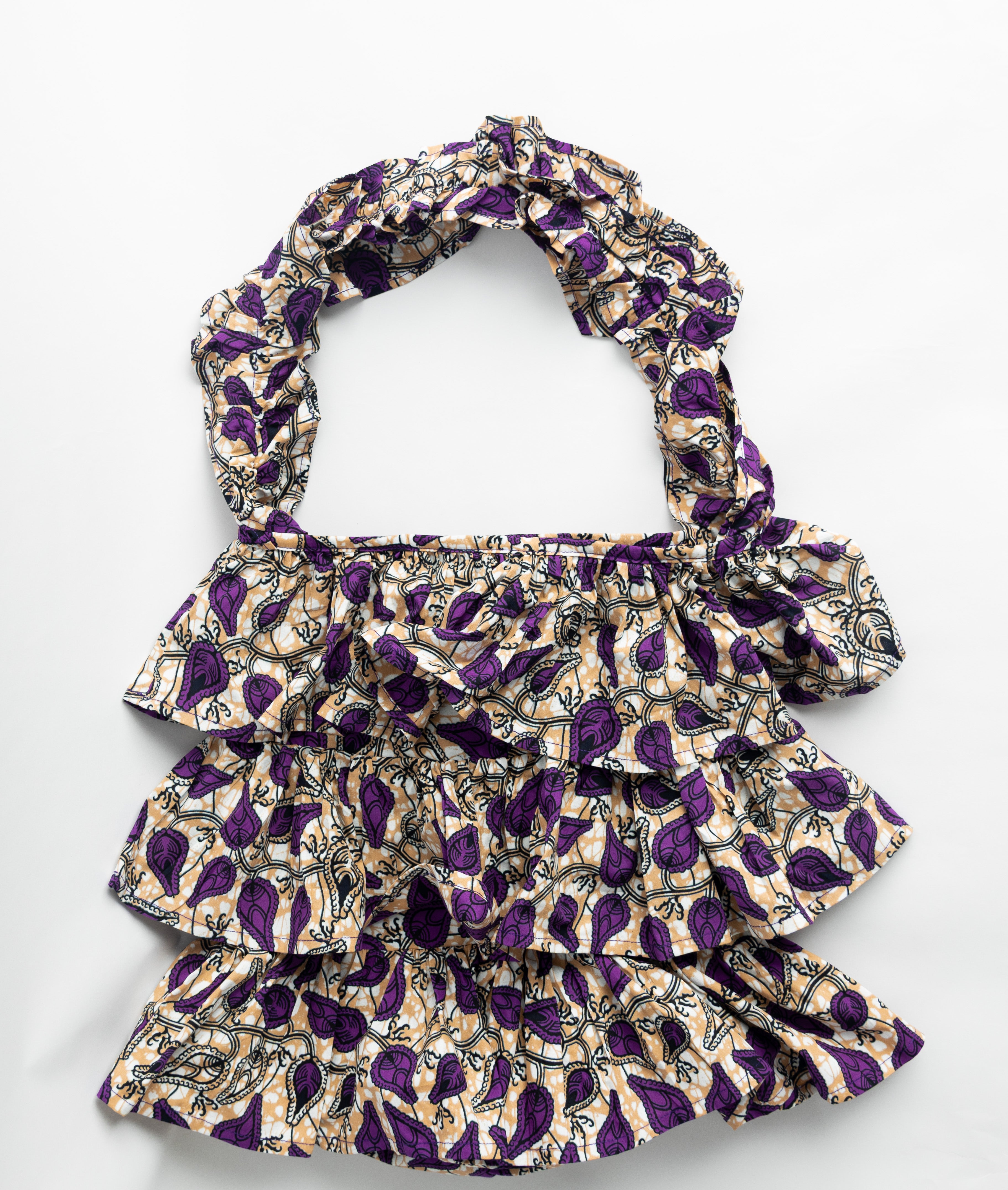 Kitenge Frill Shoulder Bag 345