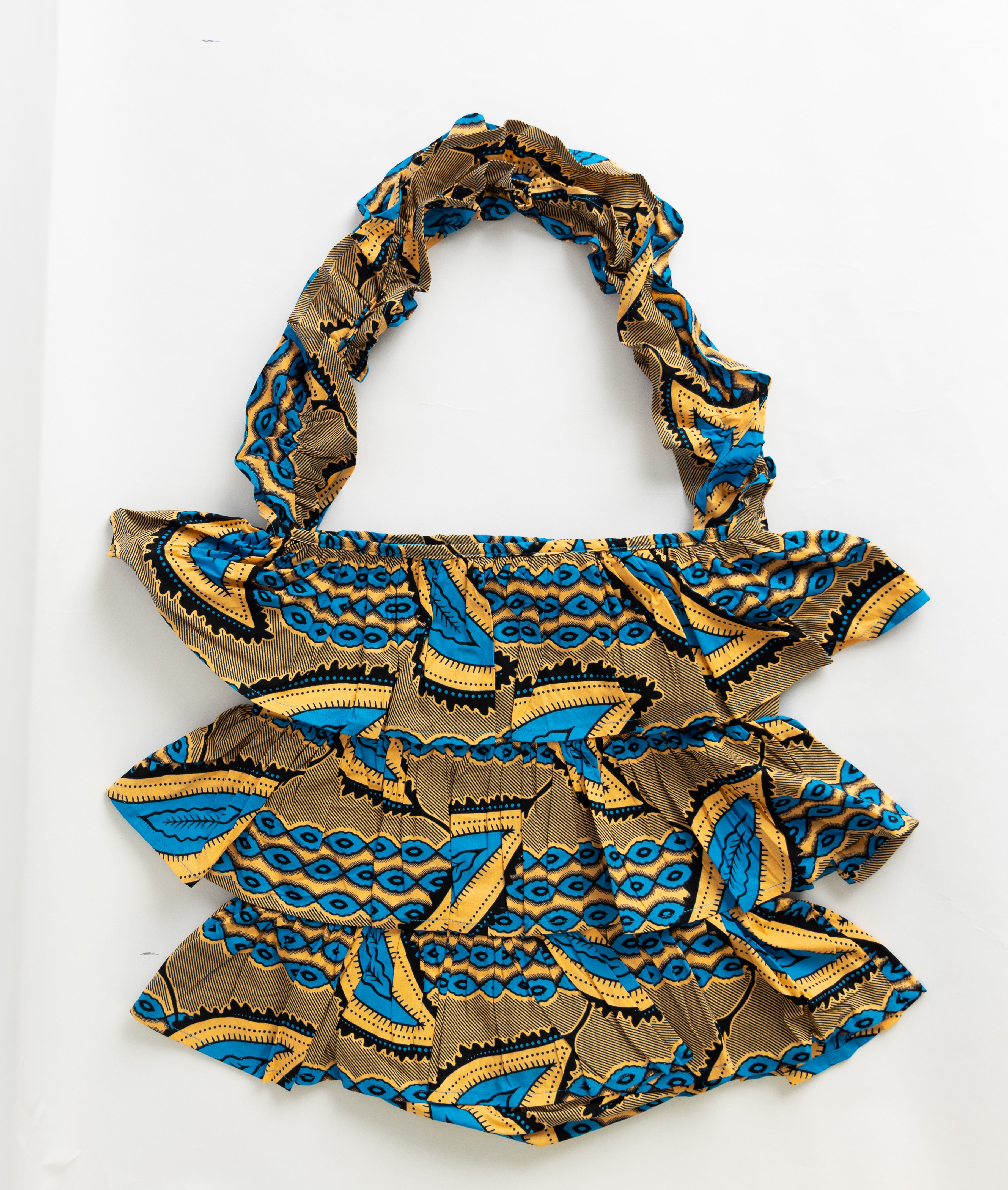 Kitenge Frill Shoulder Bag 316