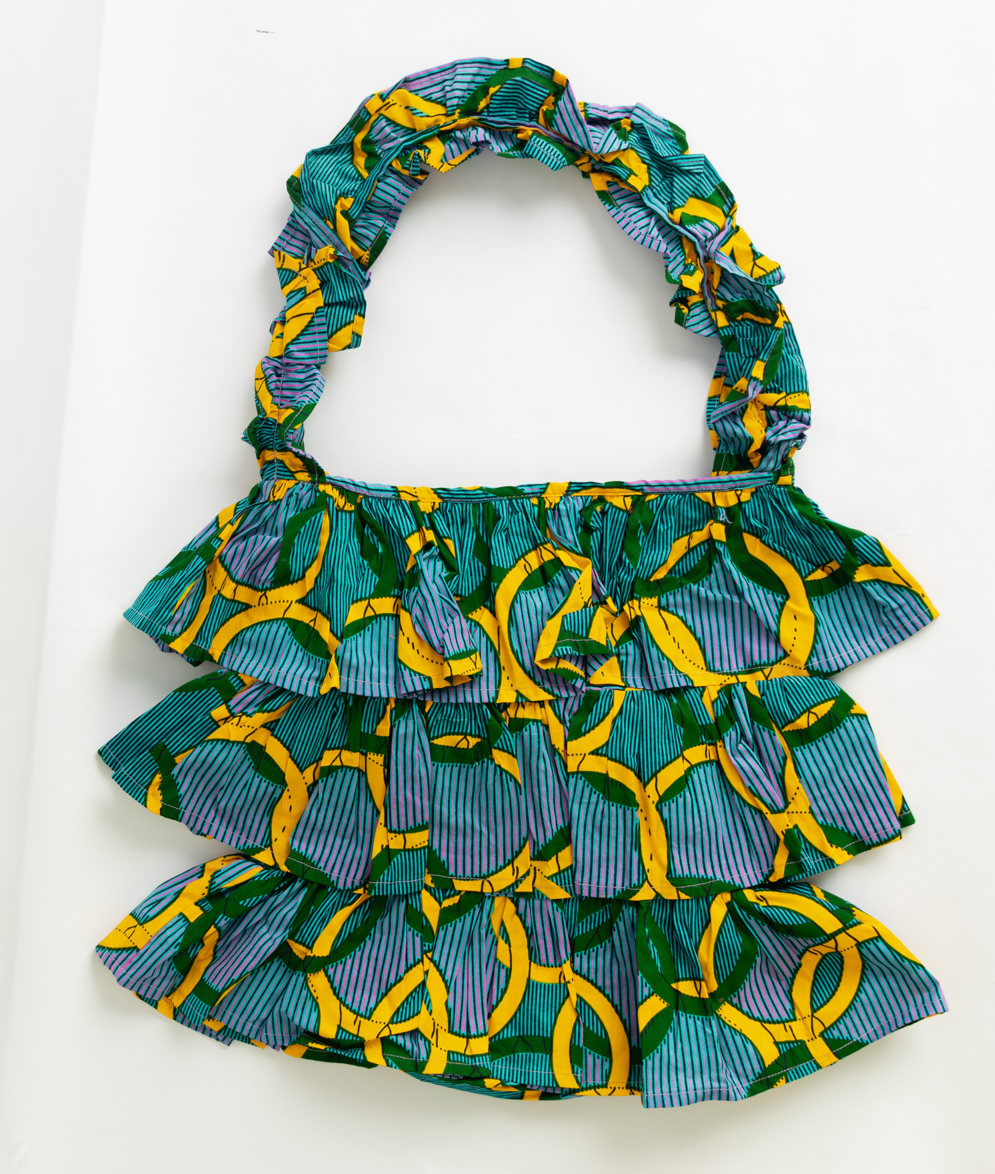 Kitenge Frill Shoulder Bag 320