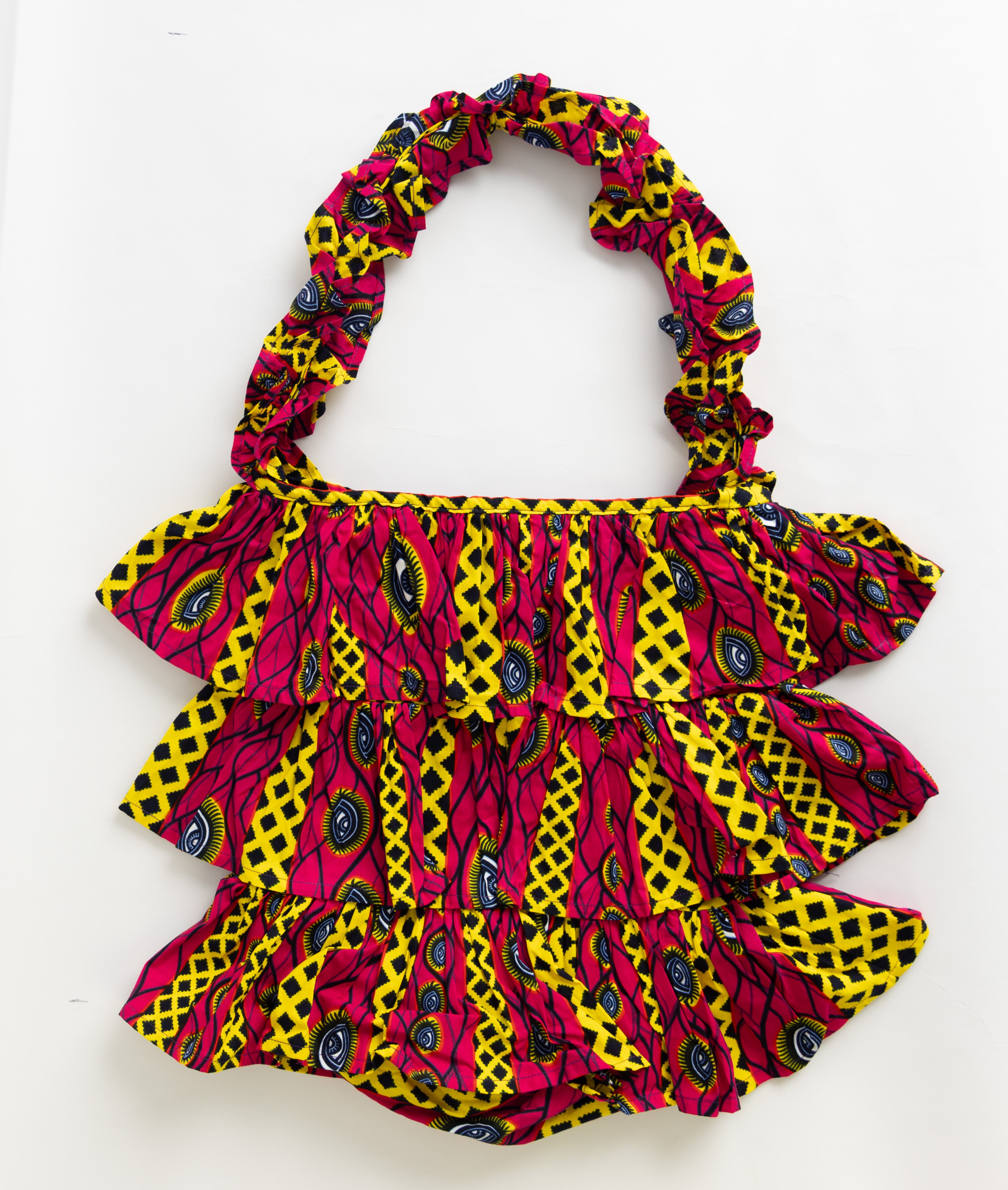 Kitenge Frill Shoulder Bag 329