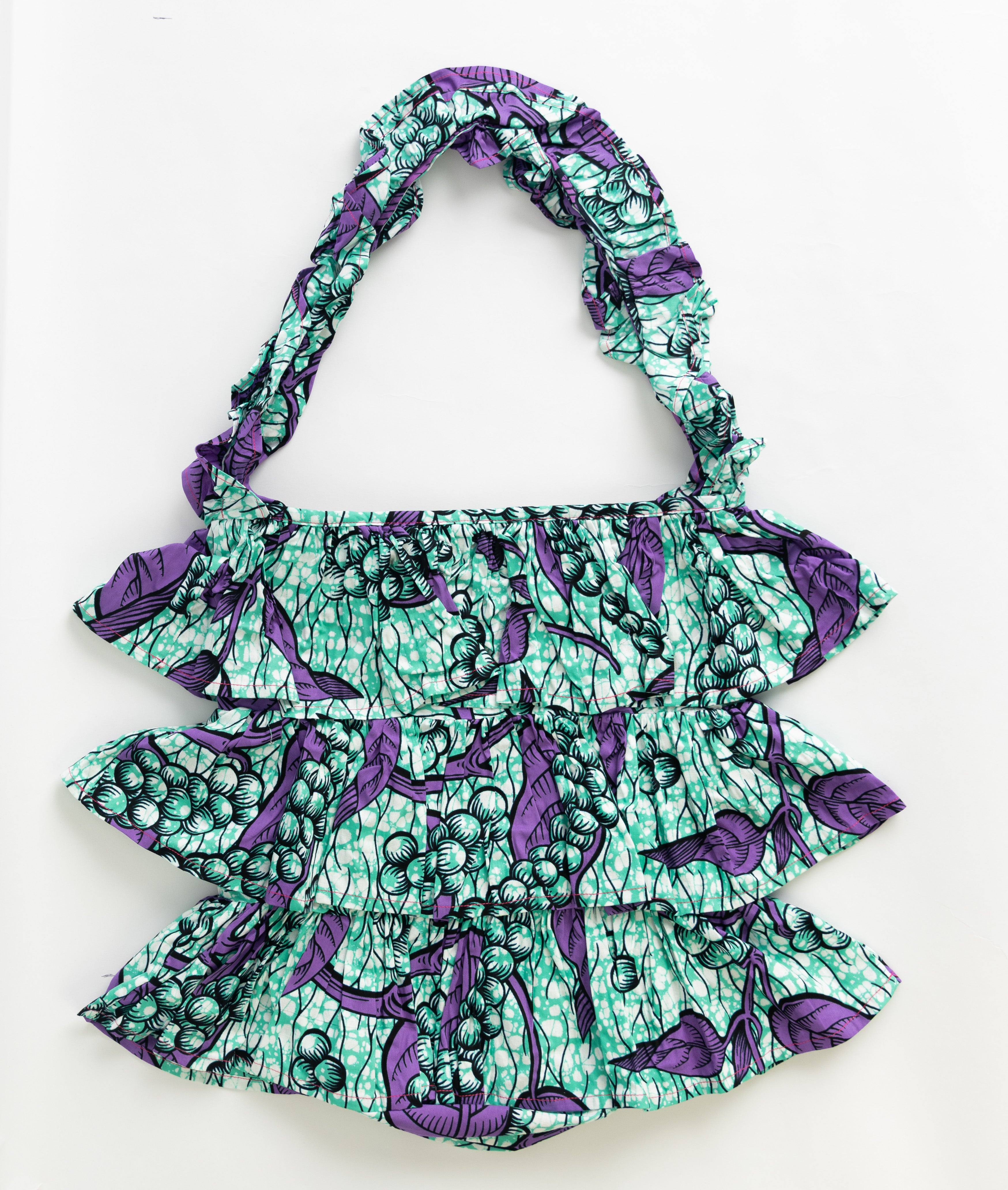 Kitenge Frill Shoulder Bag 328