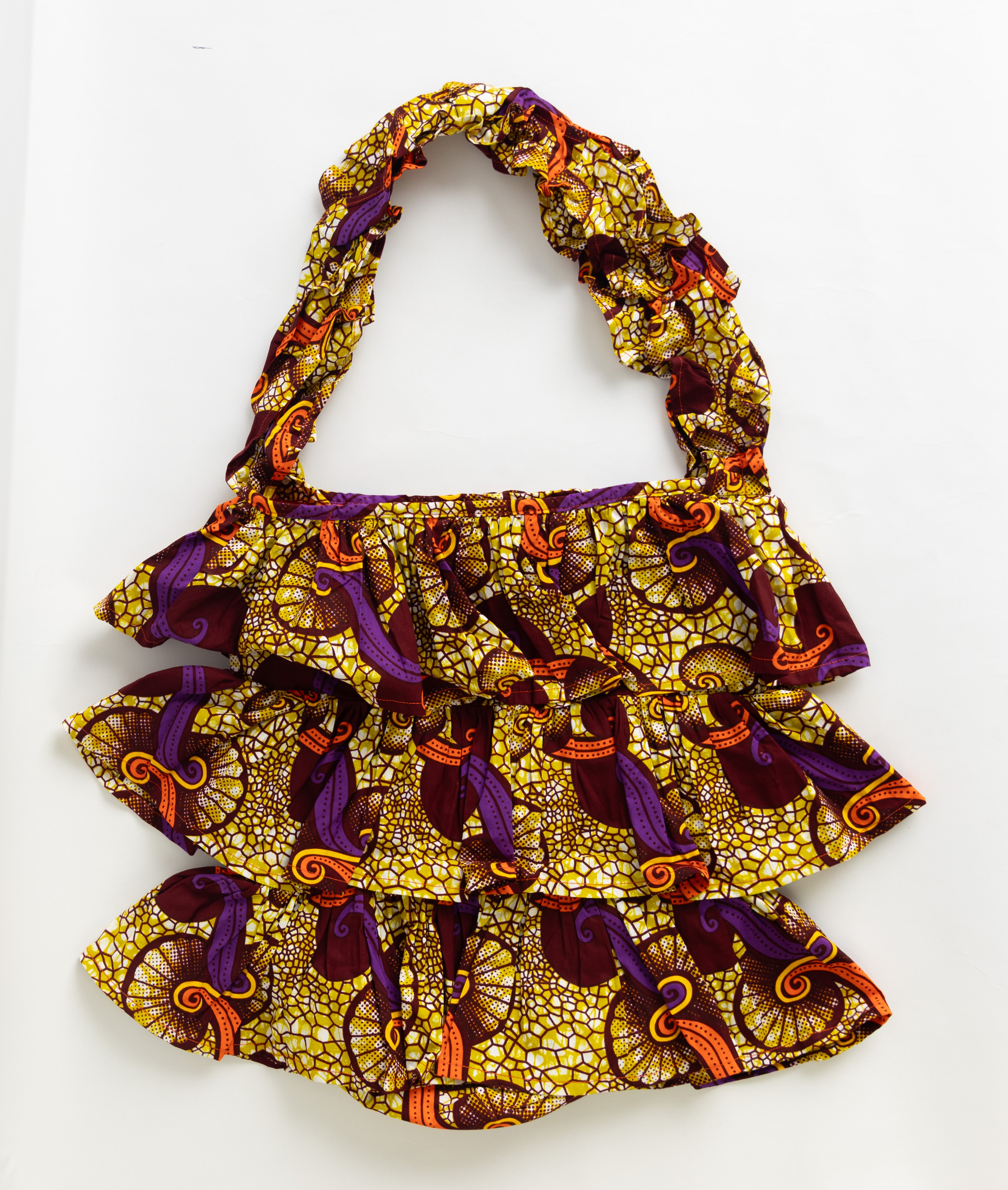 Kitenge Frill Shoulder Bag 324