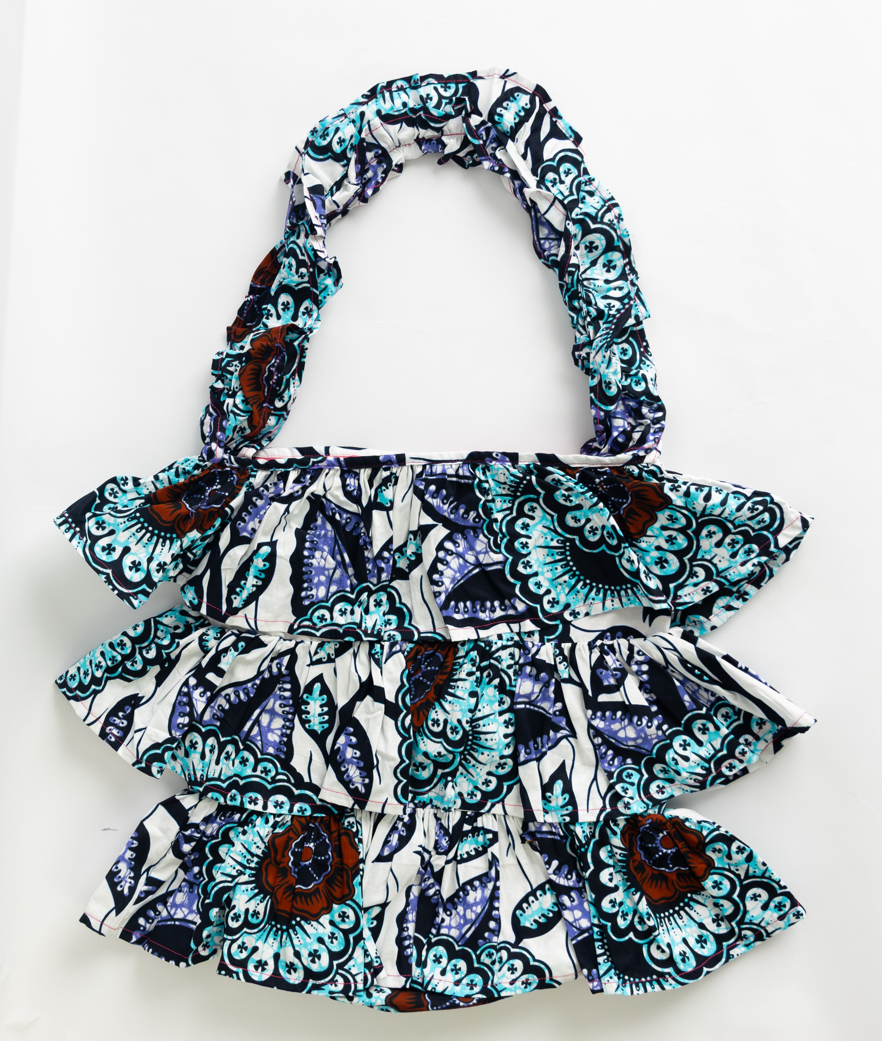 Kitenge Frill Shoulder Bag 323