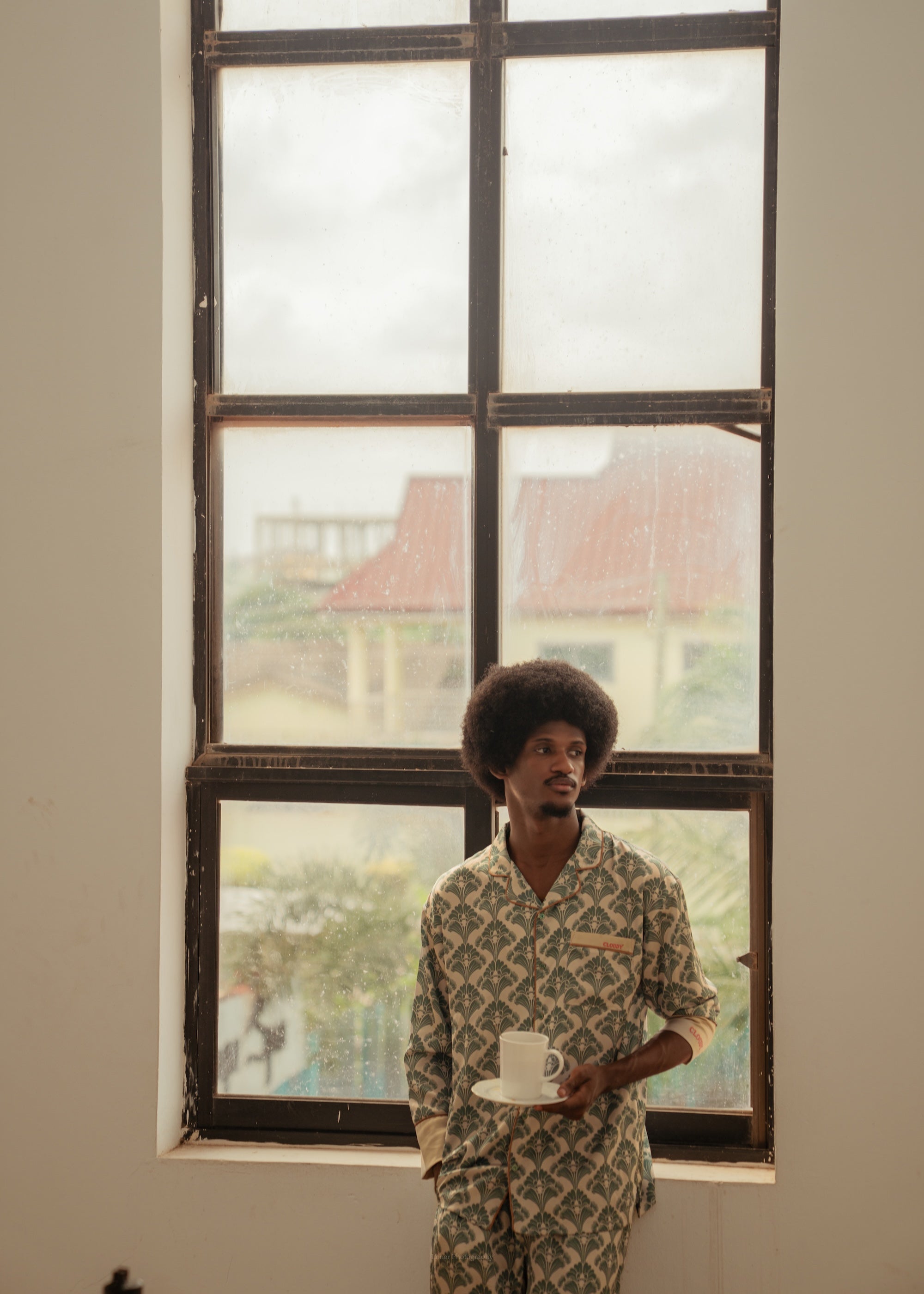 CLOUDY サテンパジャマセット Enigmatic elegance