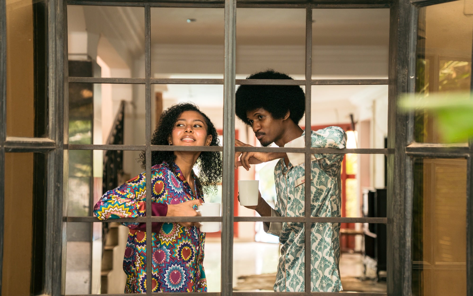 CLOUDY サテンパジャマセット Enigmatic elegance