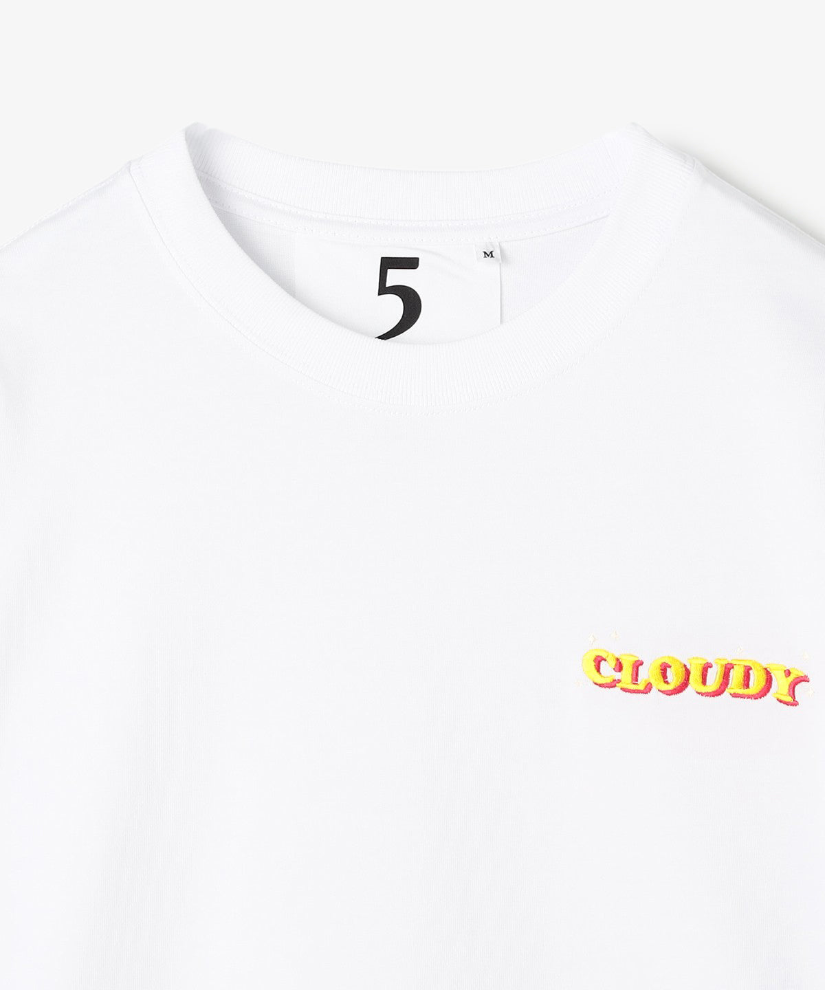Long Sleeve T-Shirts Embroidary Logo WHITE