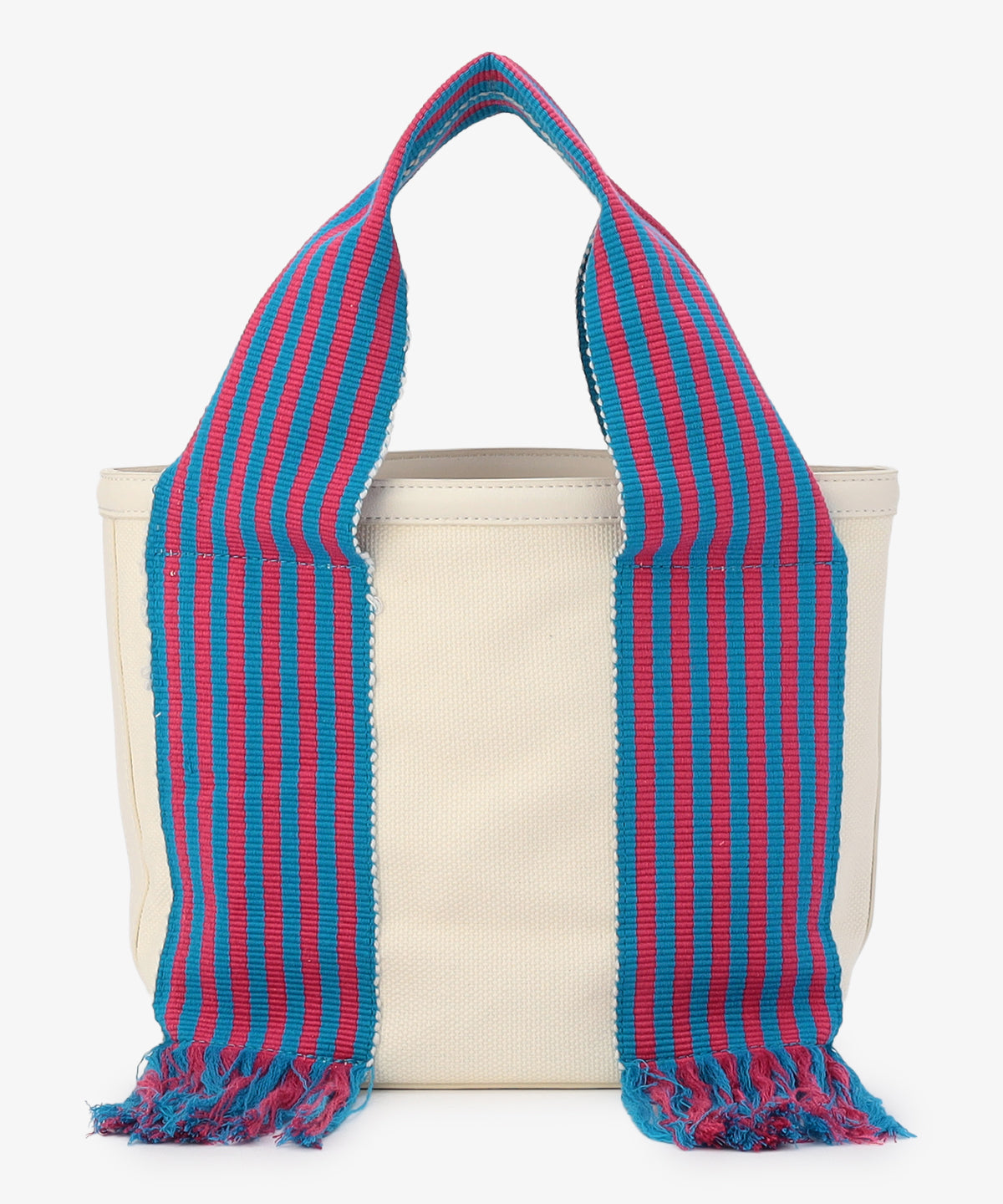 フリンジケンテキャンバストート(Sサイズ)BLUE×PINK