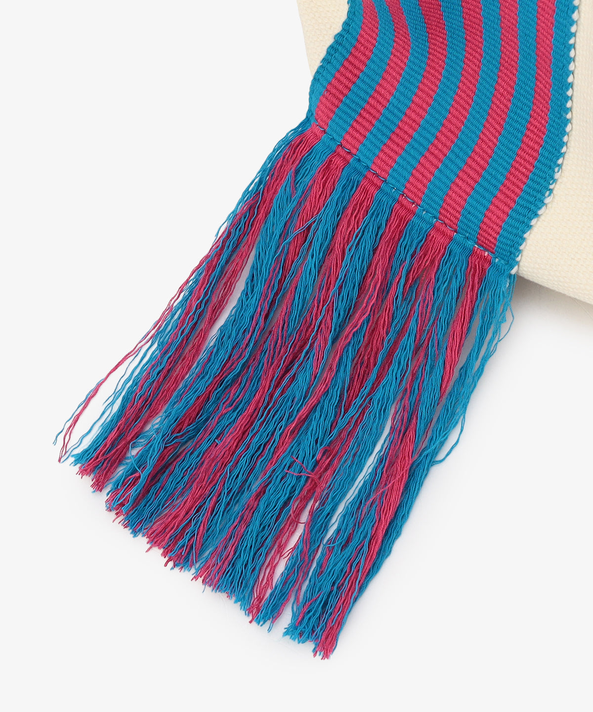 フリンジケンテキャンバストート(Sサイズ)BLUE×PINK