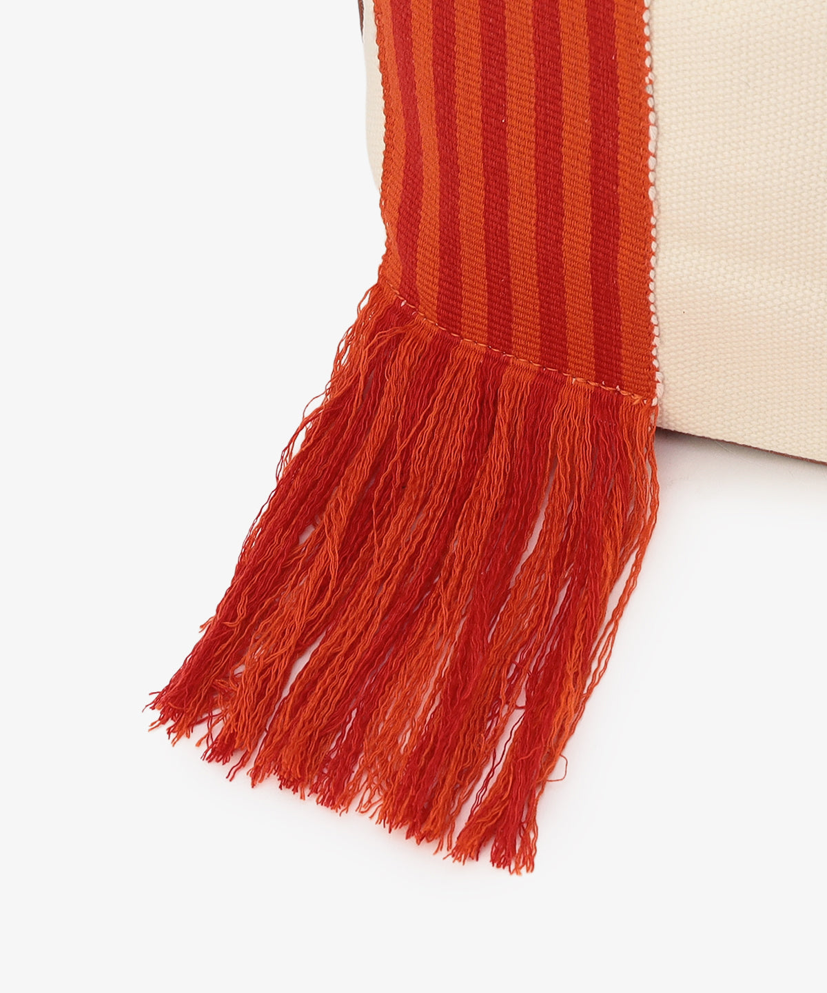 フリンジケンテキャンバストート(Sサイズ)ORANGE×RED