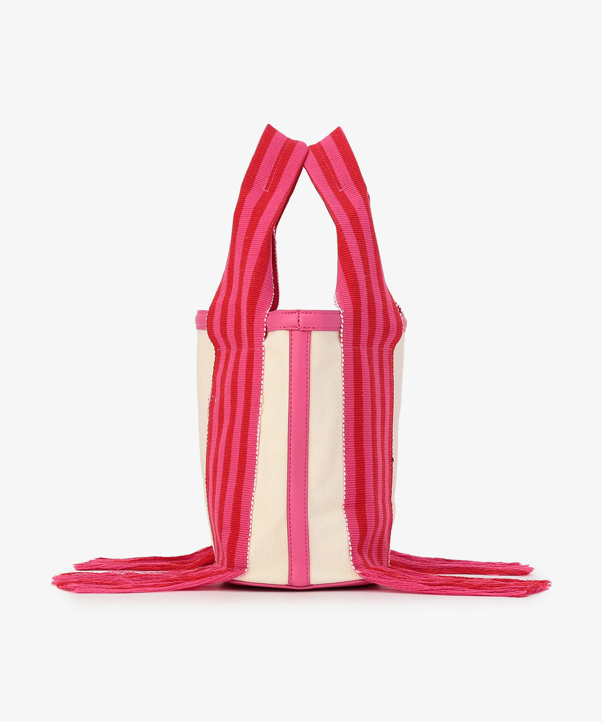 フリンジケンテキャンバストート(Sサイズ)PINK×RED