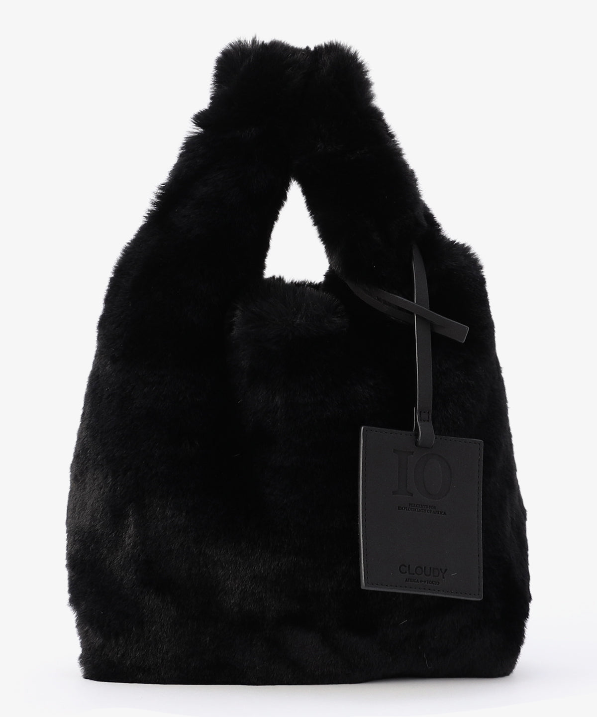 エコファーコンビニバッグ BLACK