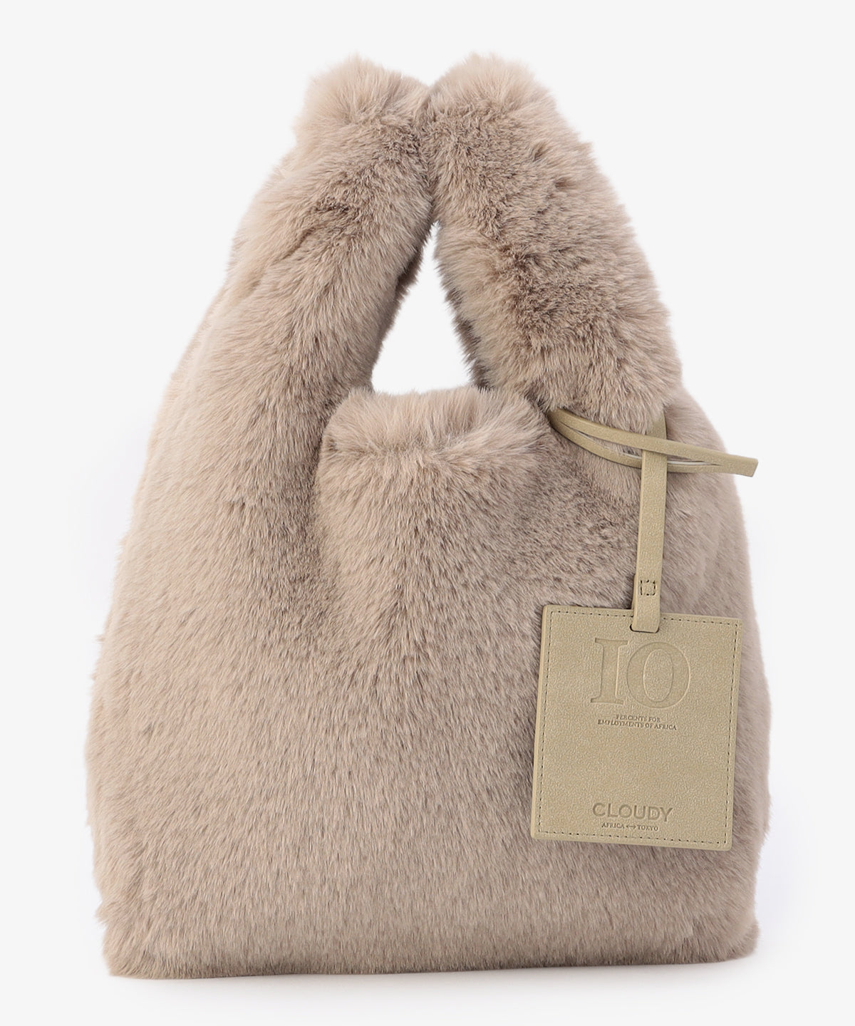 エコファーコンビニバッグ BEIGE