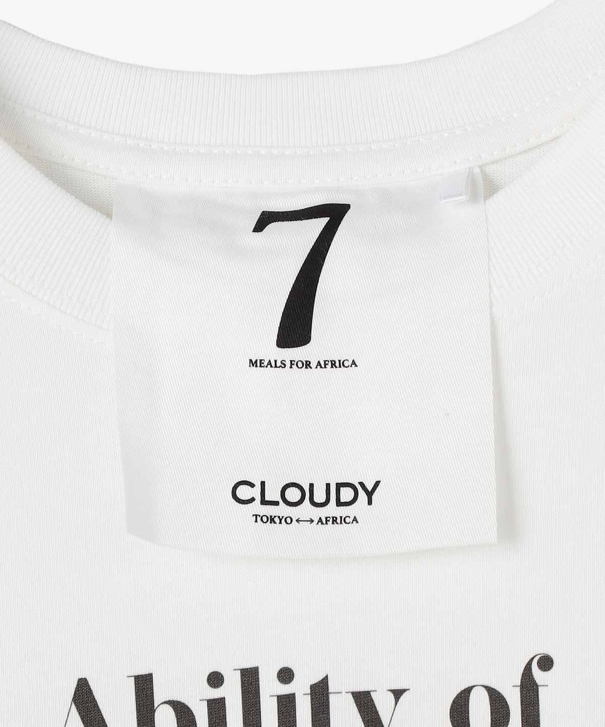 Lunch T-shirt Ability of CLOUDY WHITE