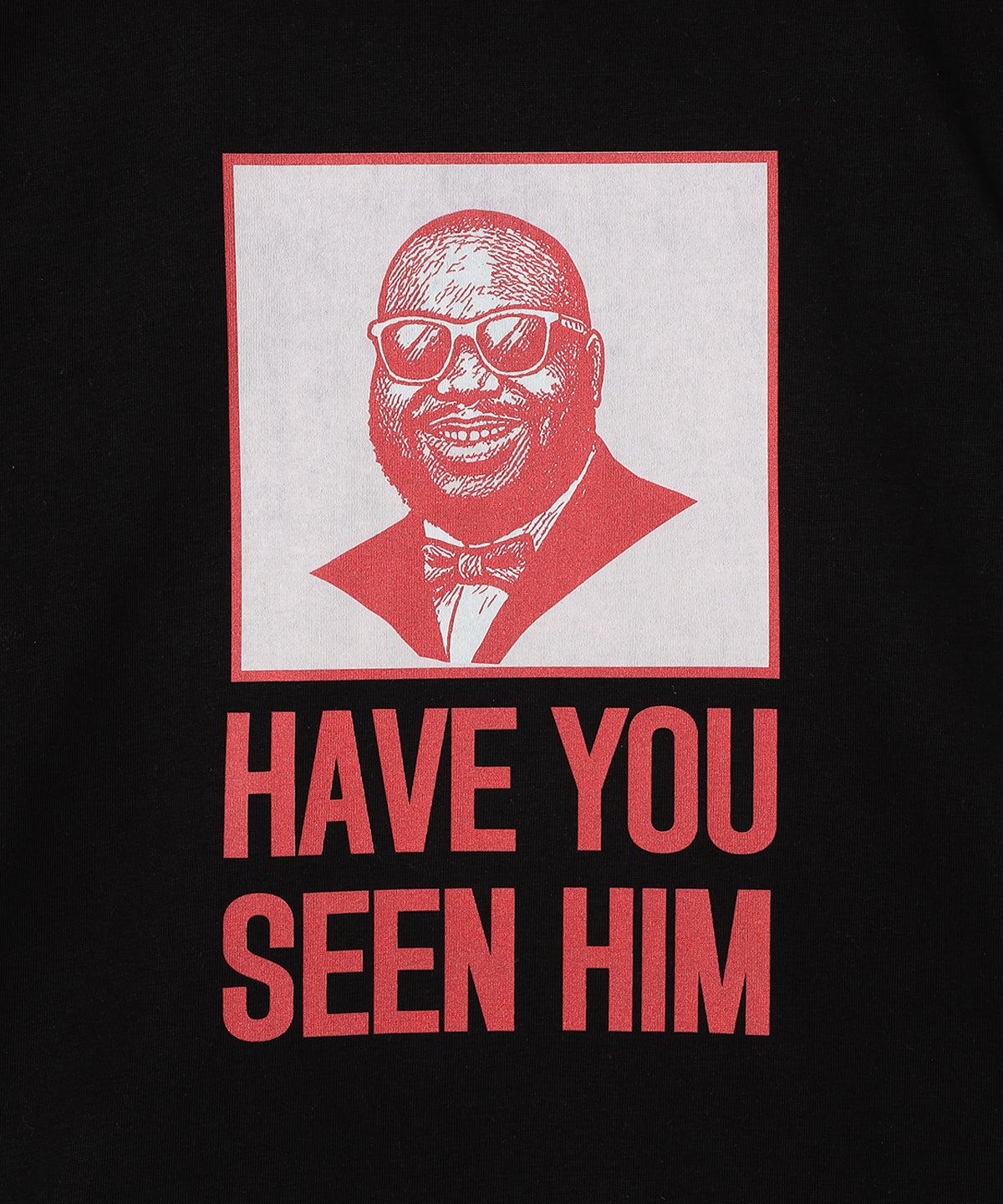 Lunch T-shirt HAVE YOU SEEN HIM? BLACK