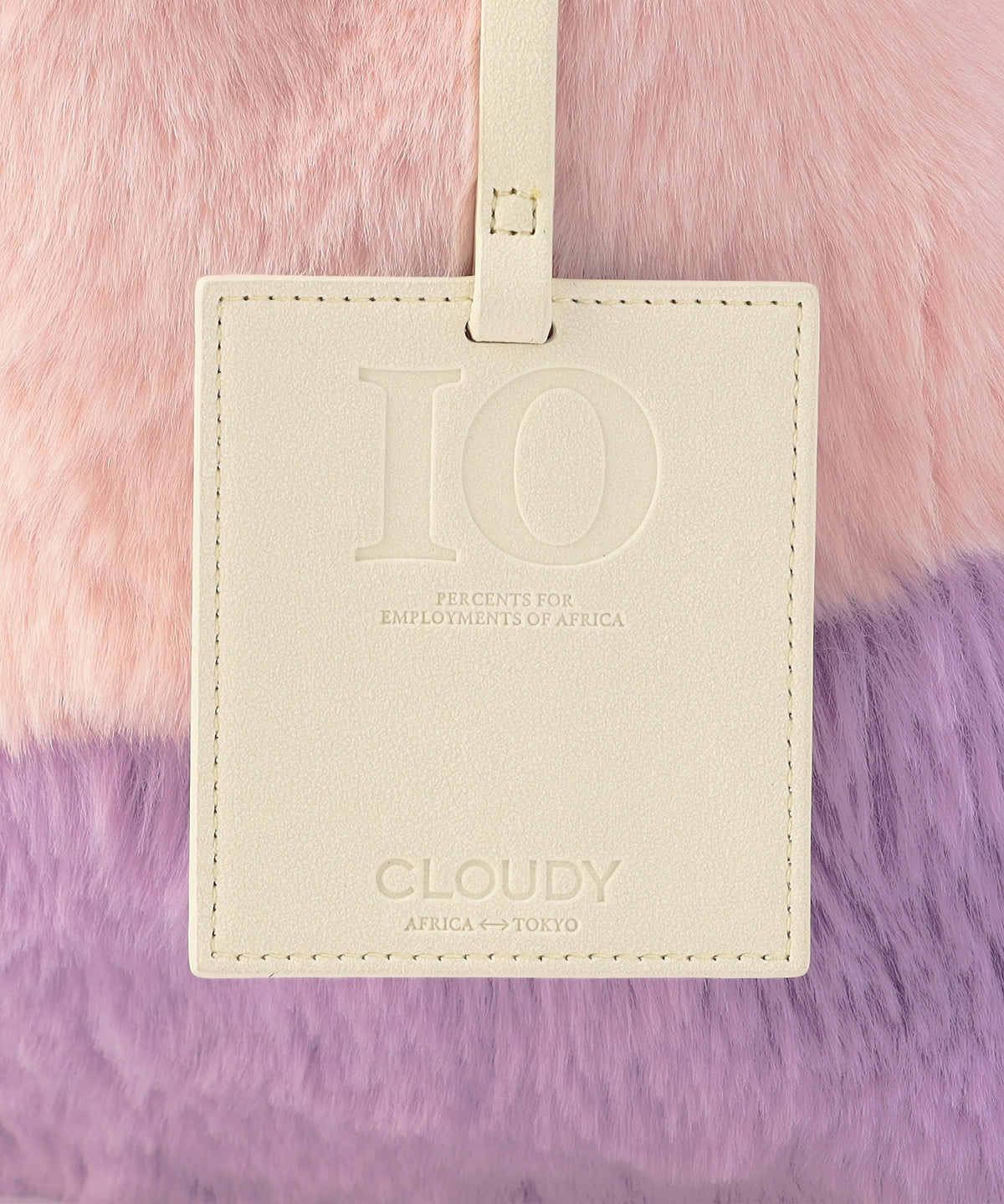 エコファーコンビニバッグ PINKxPURPLE