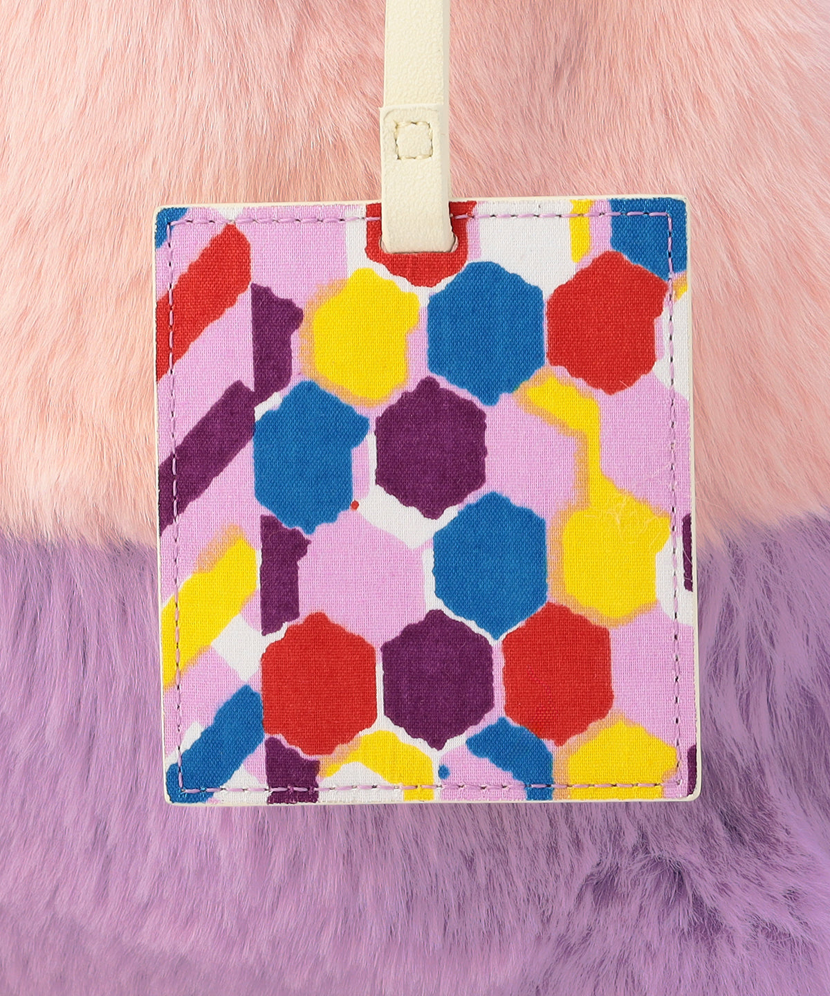 エコファーコンビニバッグ PINKxPURPLE