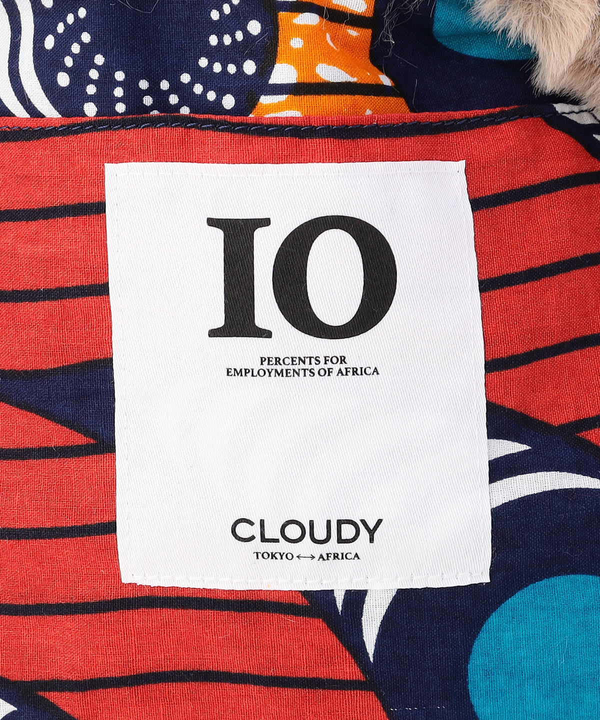 エコファーコンビニバッグ BEIGExBROWN