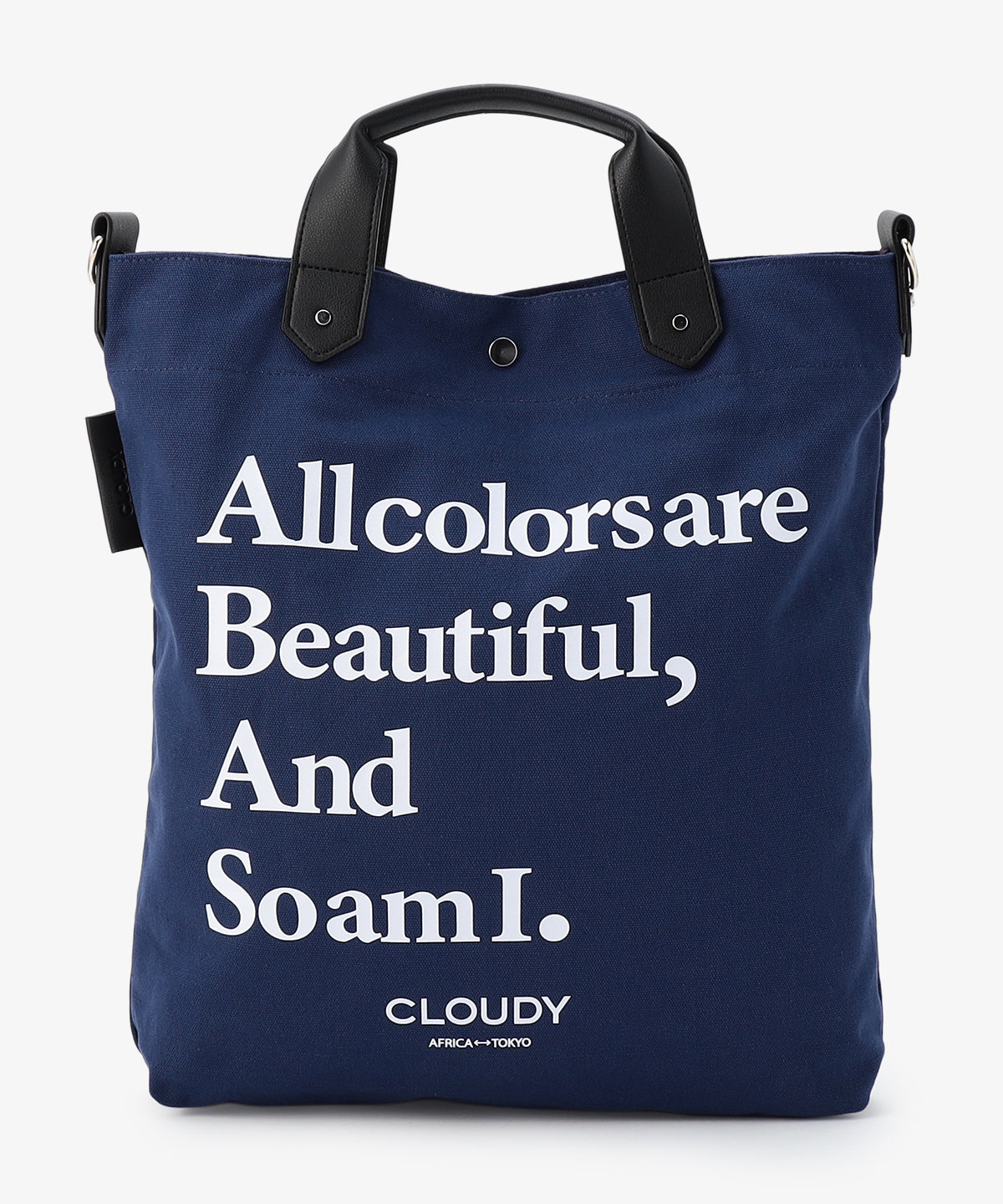 キャンバスショルダーバッグ (Mサイズ) NAVY