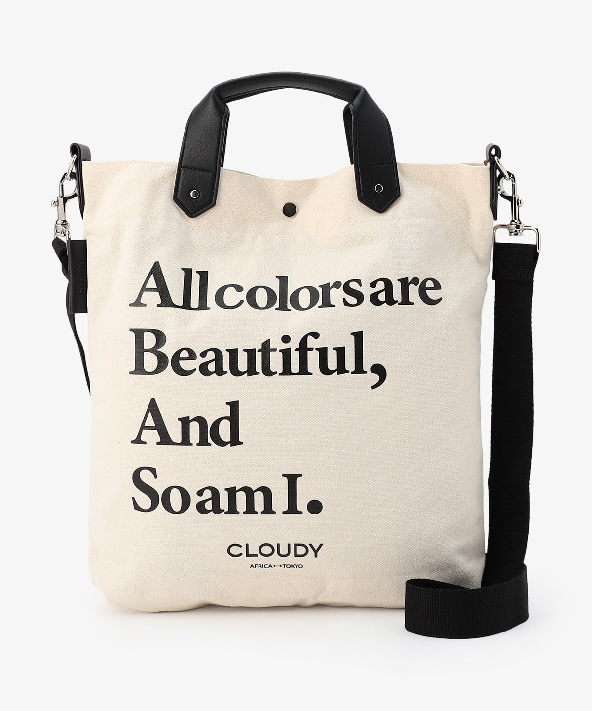 キャンバスショルダーバッグ (Mサイズ) IVORY