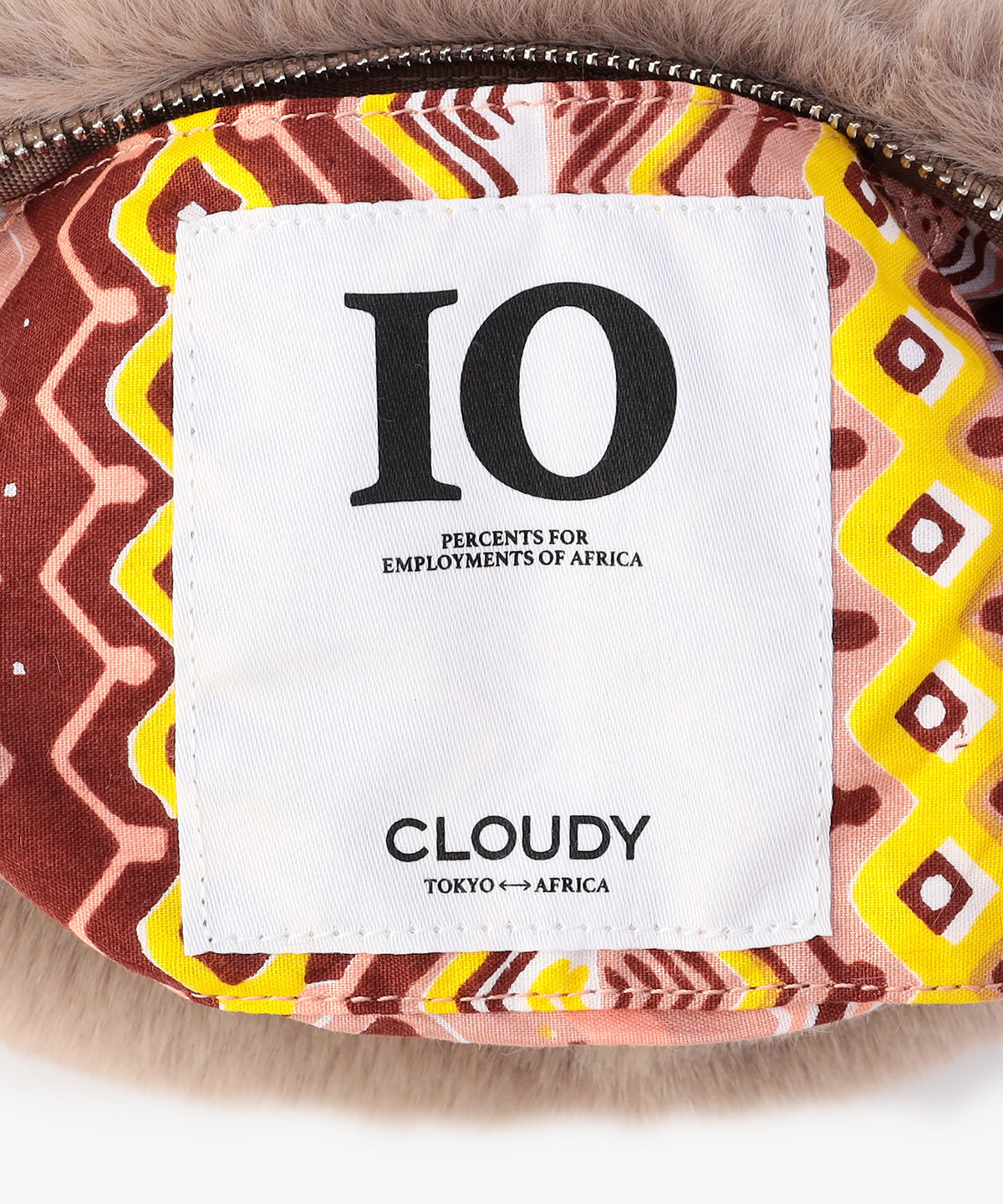 【予約:11月中旬発送予定】エコファーミニショルダーバッグ BEIGE