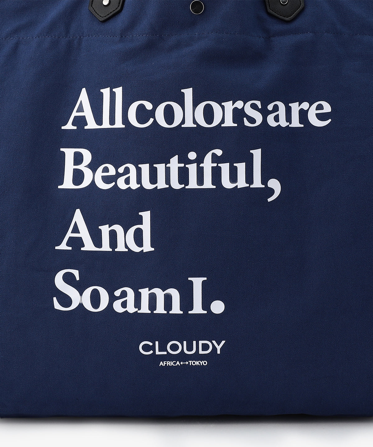 キャンバスショルダーバッグ (Lサイズ) NAVY