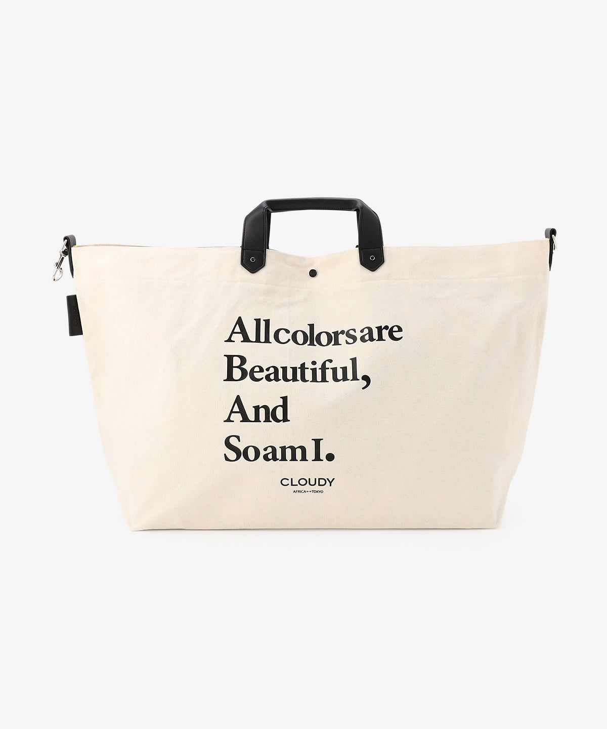 キャンバスショルダーバッグ (Lサイズ) IVORY