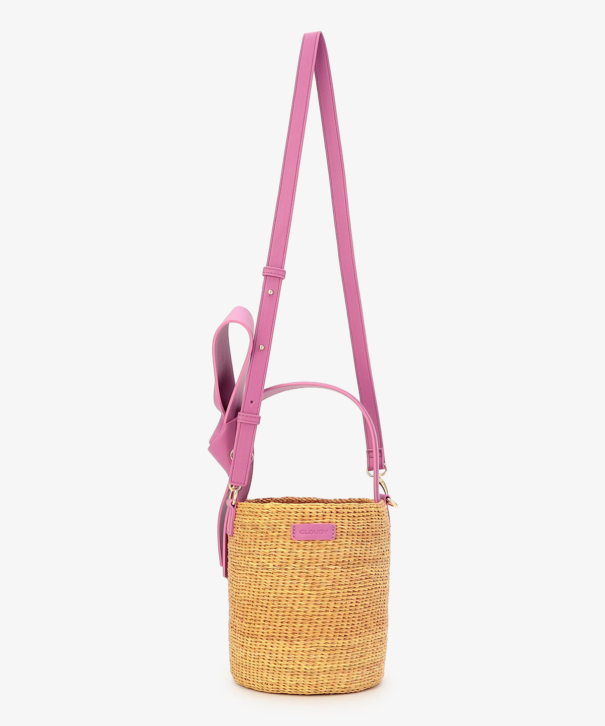 Ribbon Tube Basket PINK