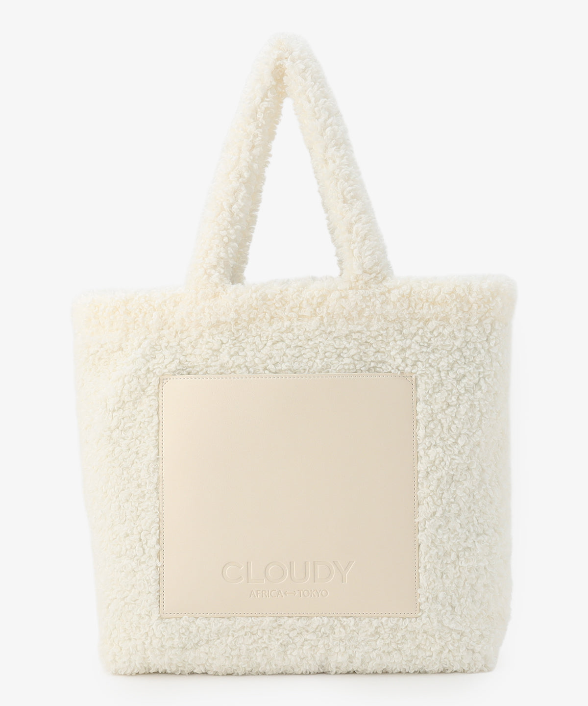 ボアトートバッグ WHITE