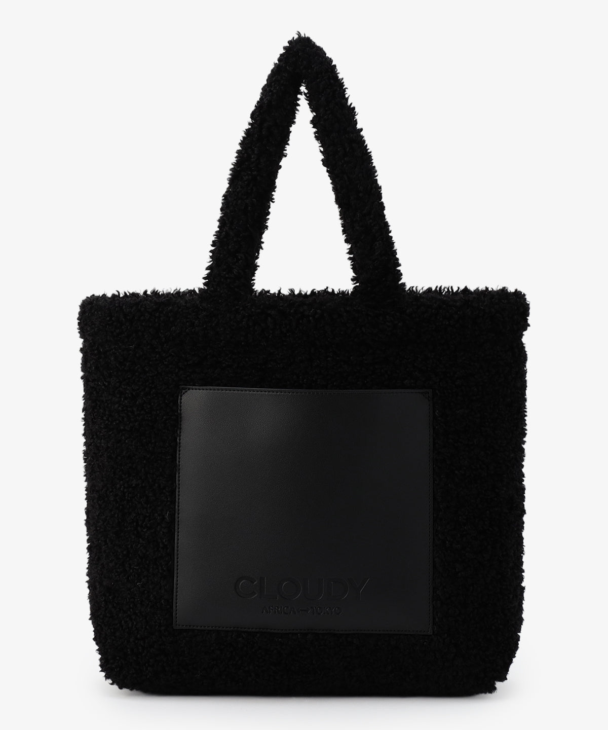 ボアトートバッグ BLACK