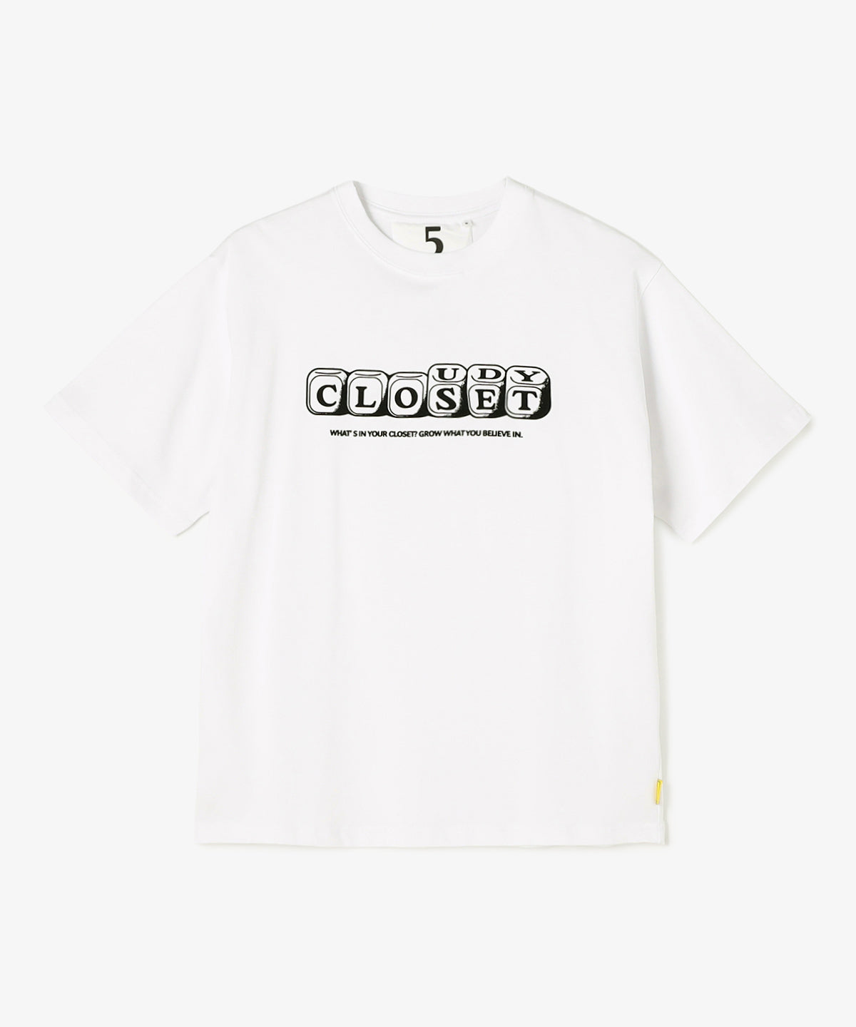 Lunch T-shirts DICEフロッキー WHITE