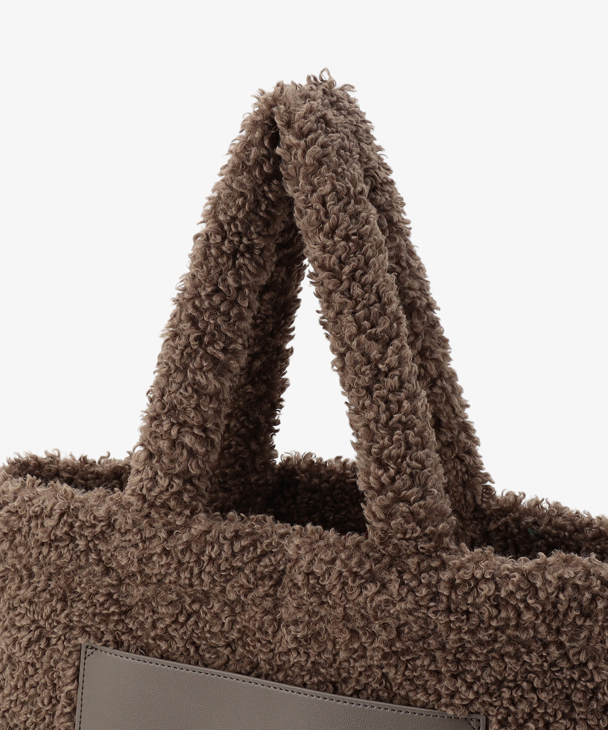 ボアトートバッグ BROWN