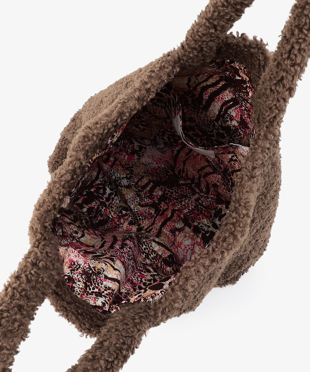 ボアトートバッグ BROWN