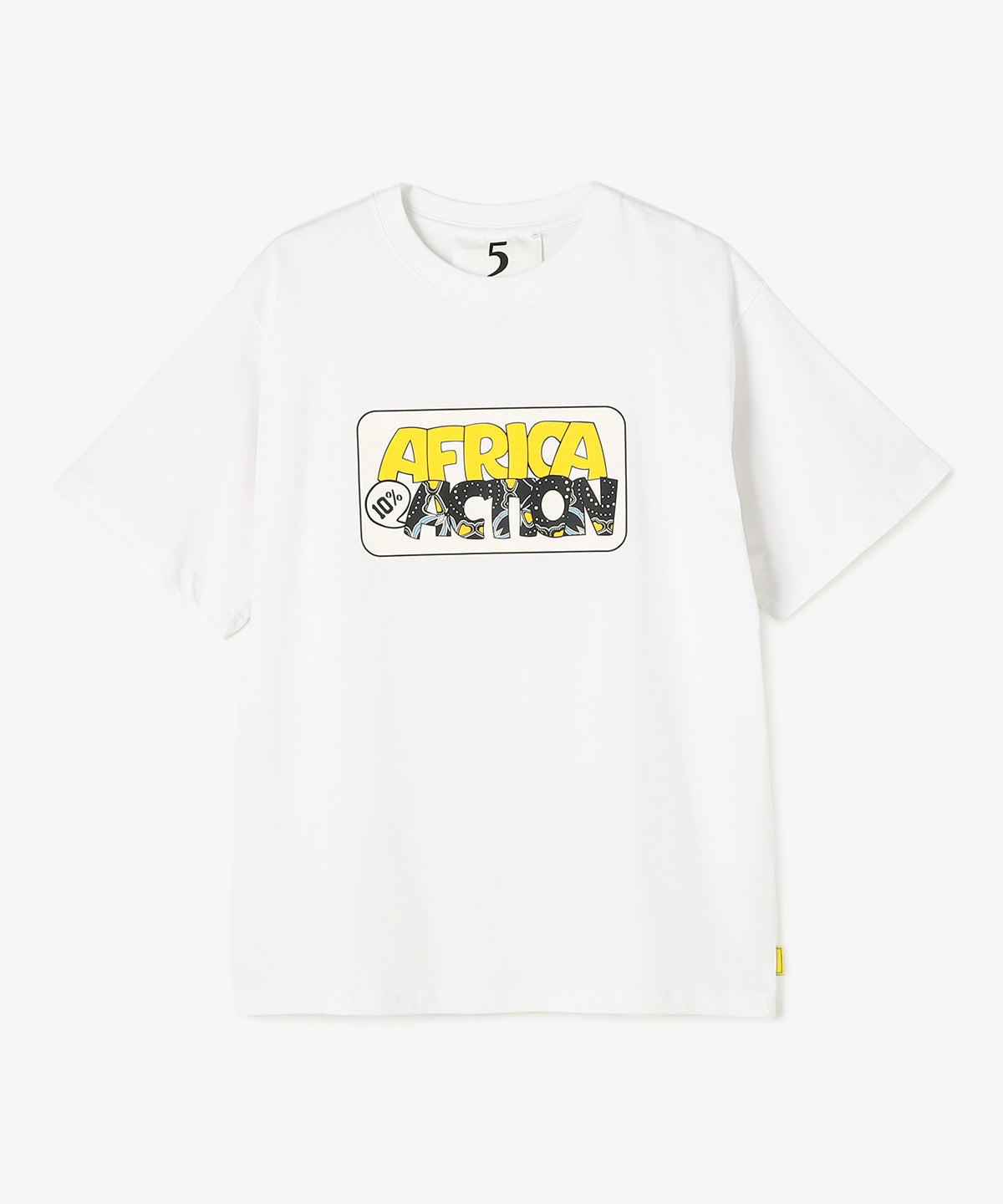 Lunch T-shirts AFRICA10%ACTION WHITE