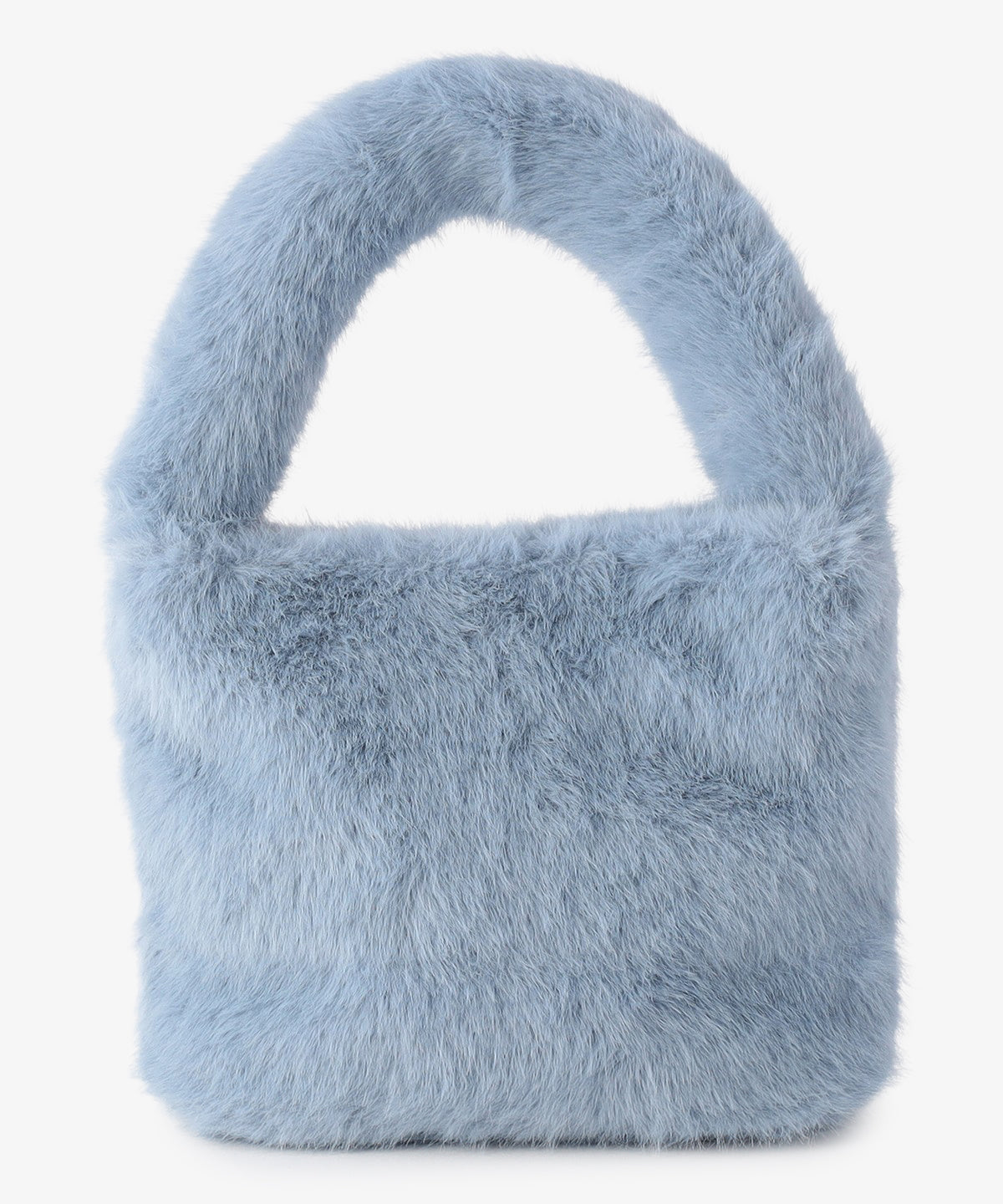 ラウンドハンドルファーバッグ SAX