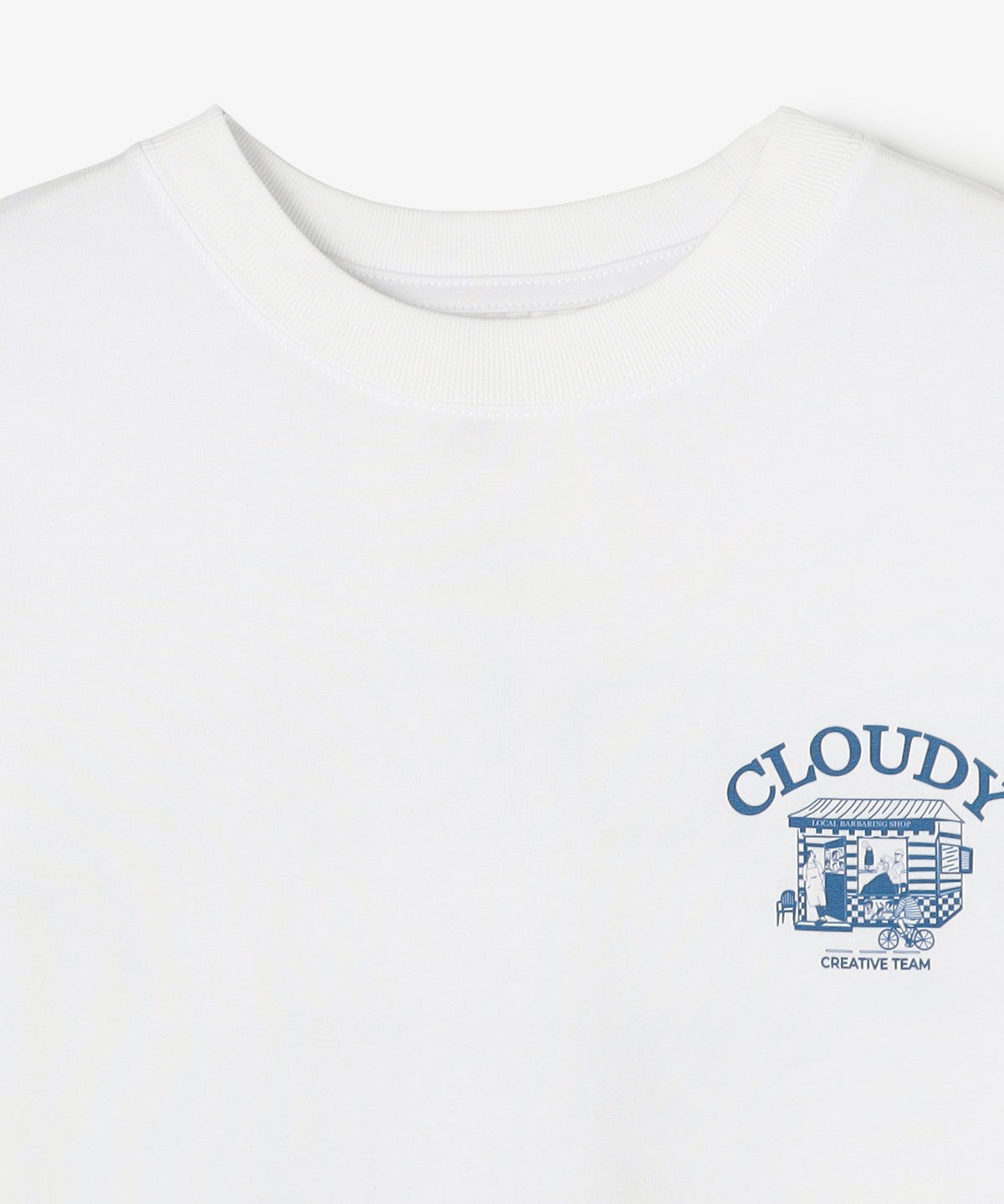 Lunch T-shirt BARBER WHITE
