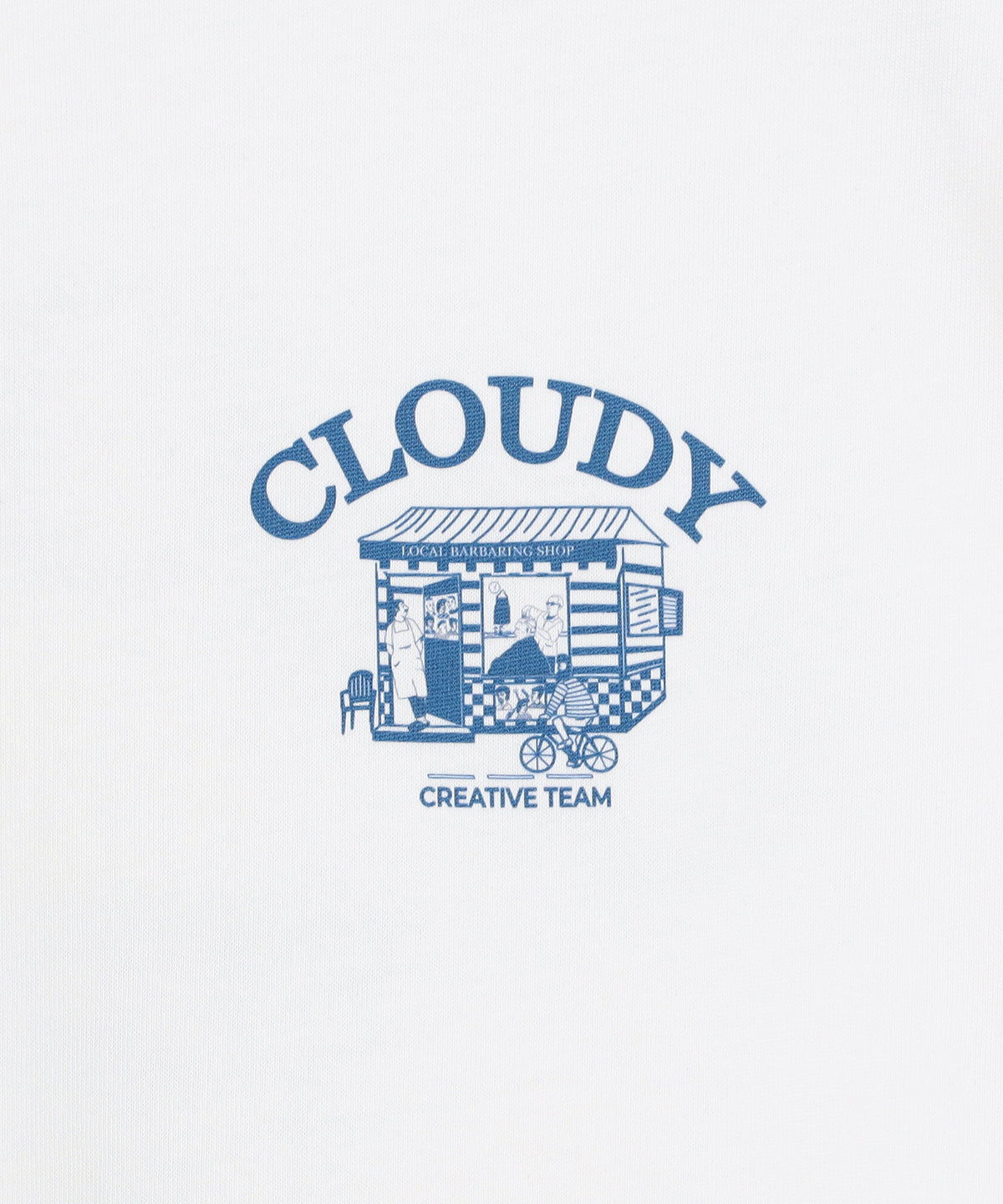 Lunch T-shirt BARBER WHITE