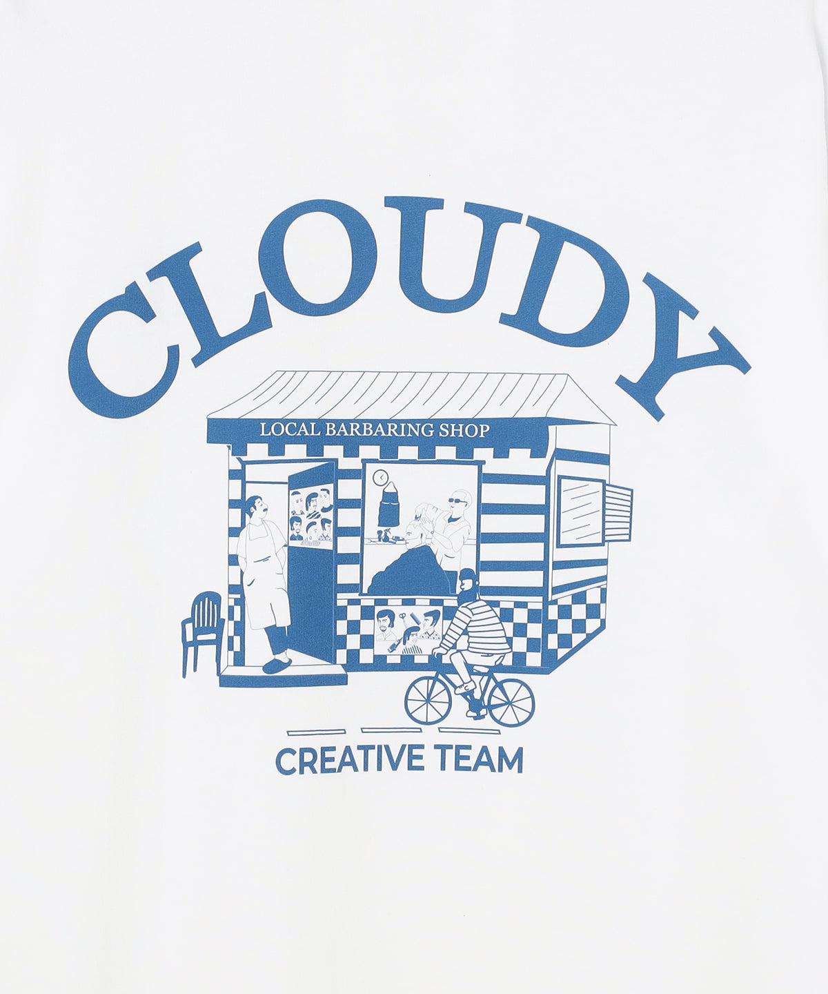 Lunch T-shirt BARBER WHITE