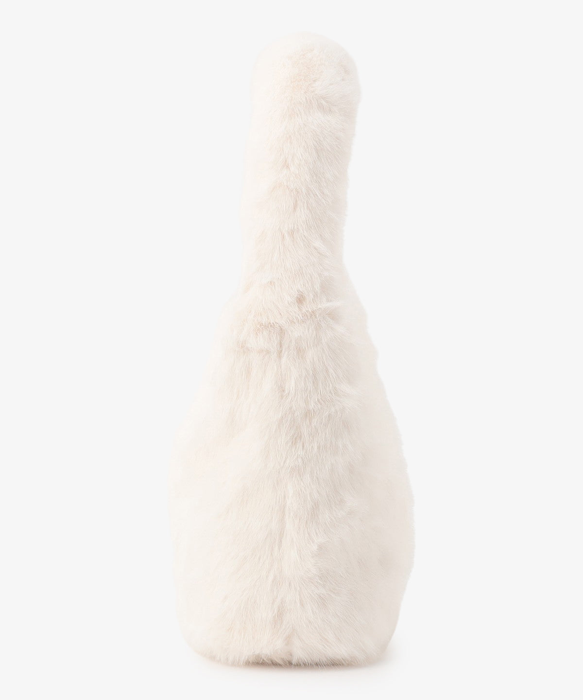 ラウンドハンドルファーバッグ WHITE