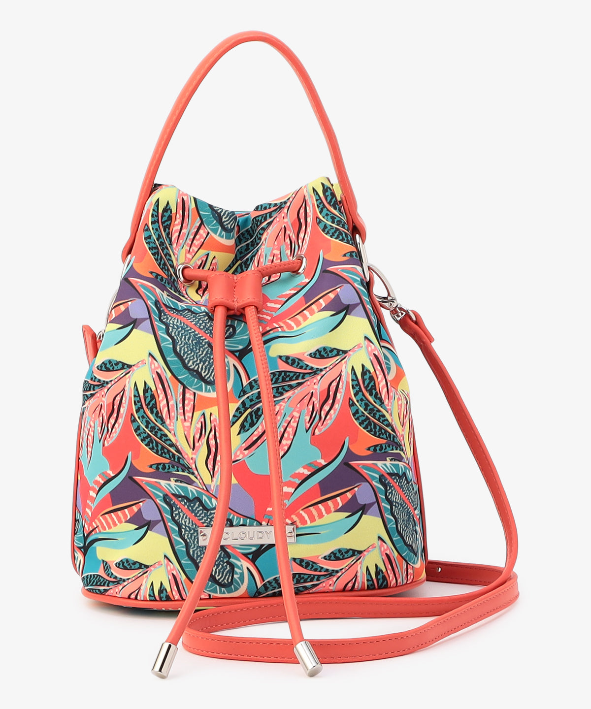 Bucket Bag 「COLORFUL FLOWERS」 ORANGE