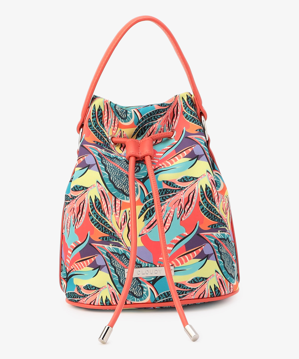 Bucket Bag 「COLORFUL FLOWERS」 ORANGE