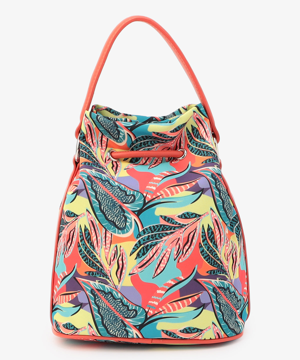 Bucket Bag 「COLORFUL FLOWERS」 ORANGE