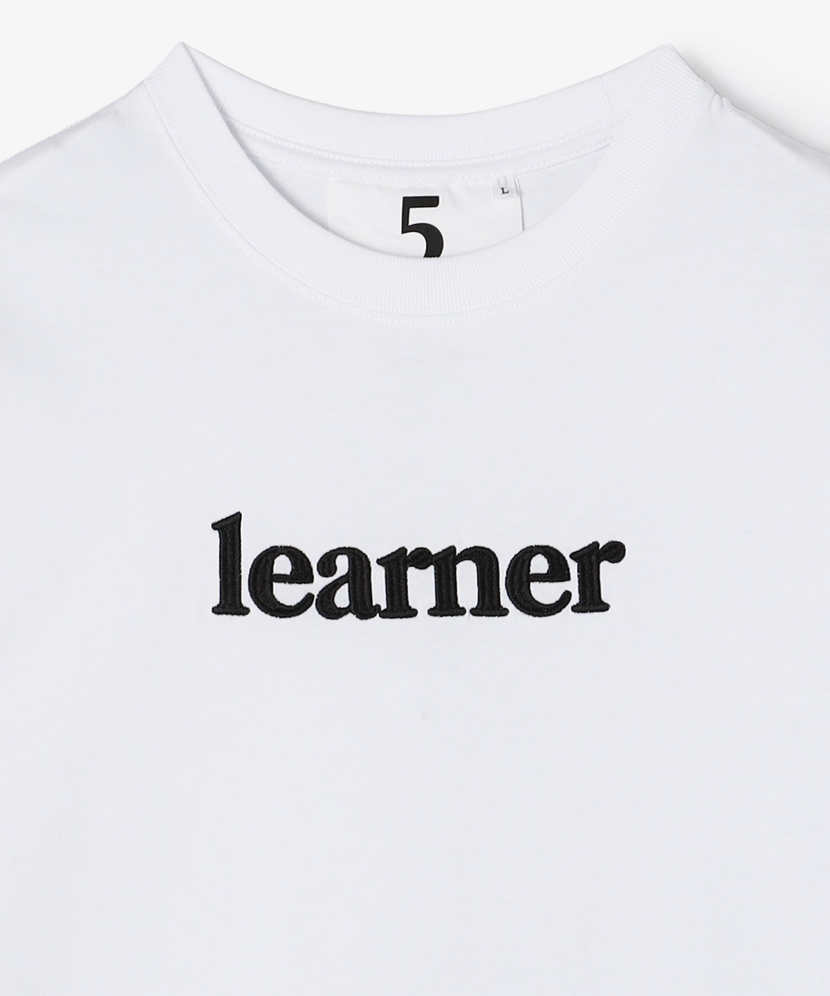 Lunch T-shirts learner刺繍 WHITE