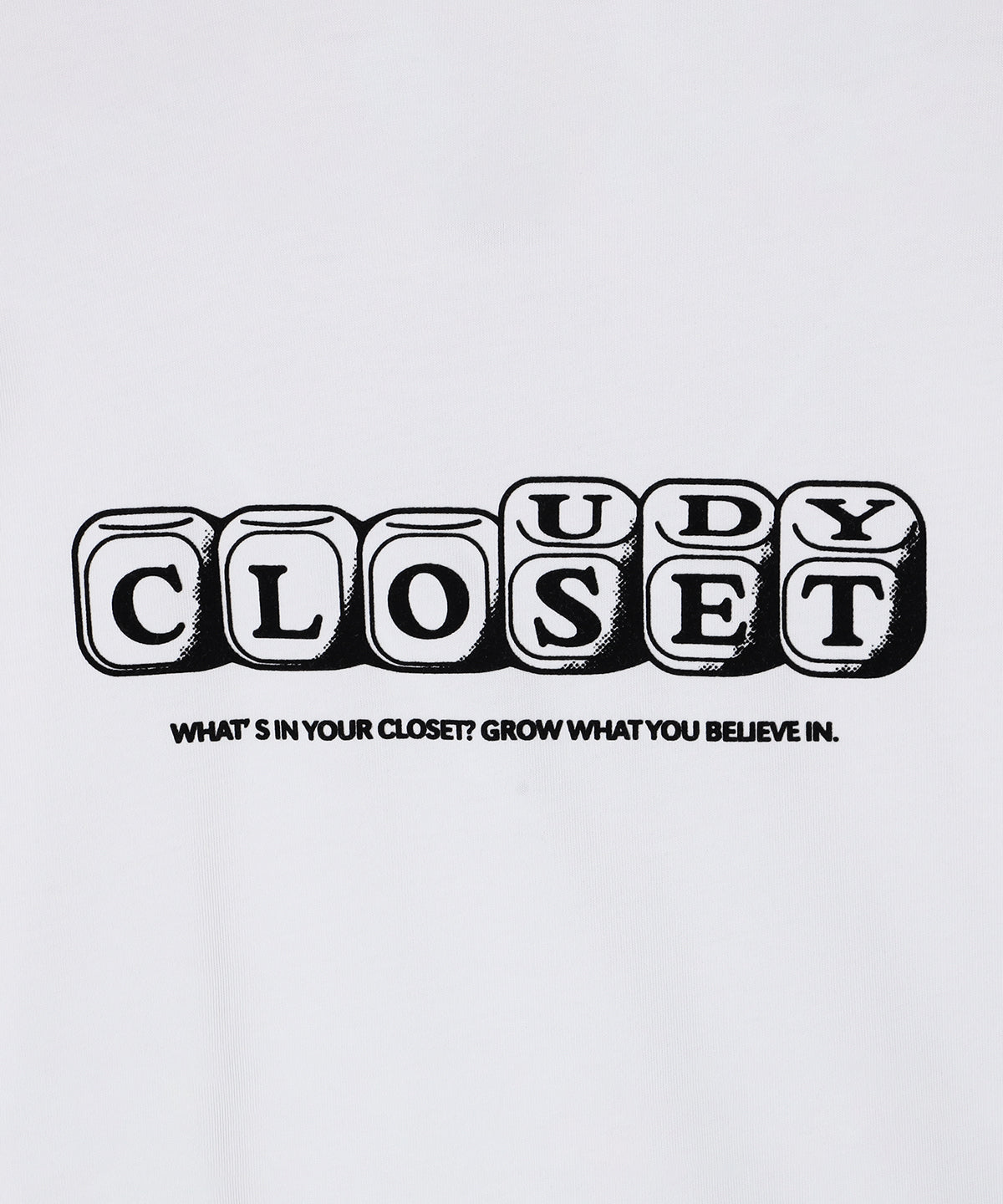 Lunch T-shirts DICEフロッキー WHITE