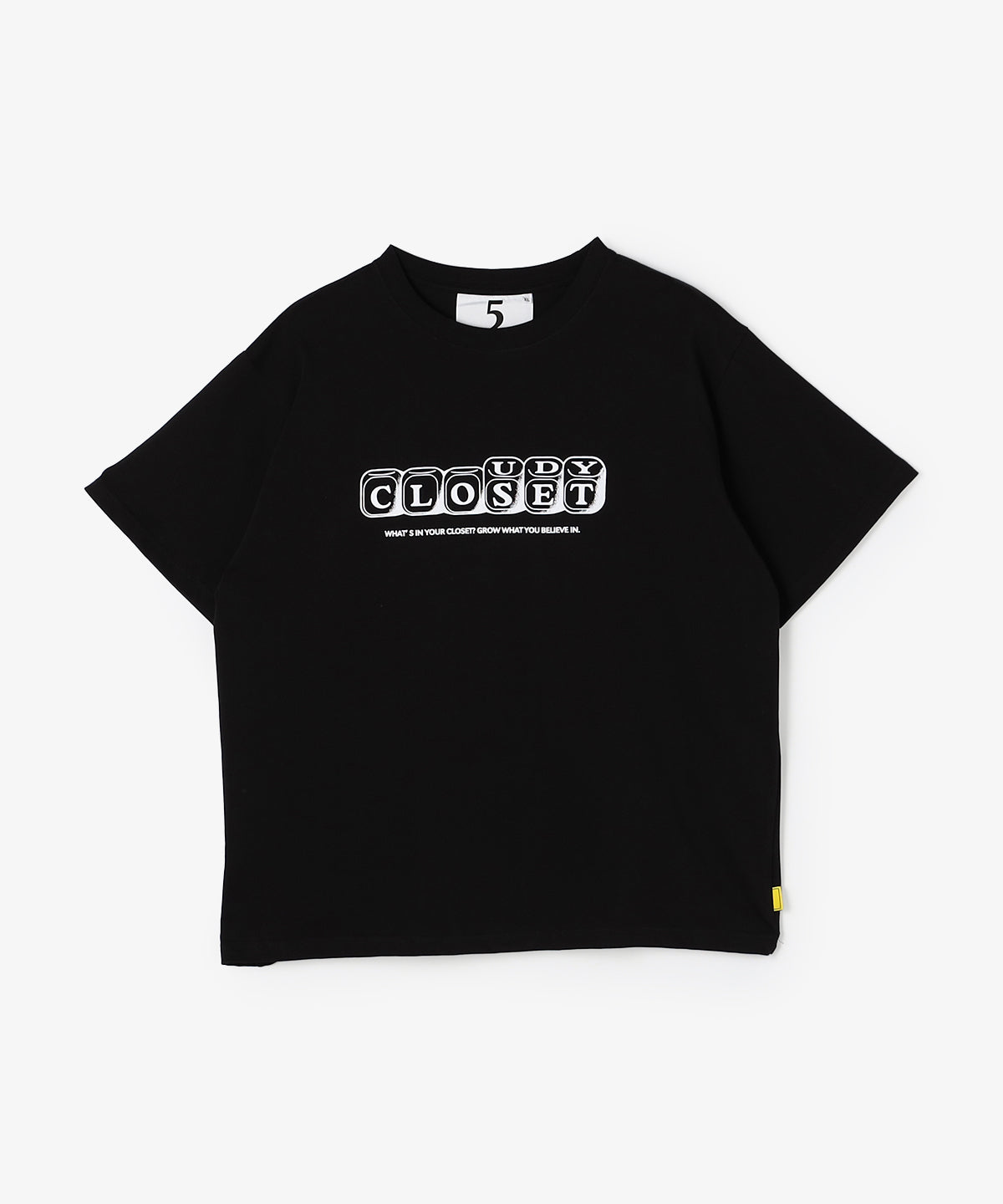 Lunch T-shirts DICEフロッキー BLACK