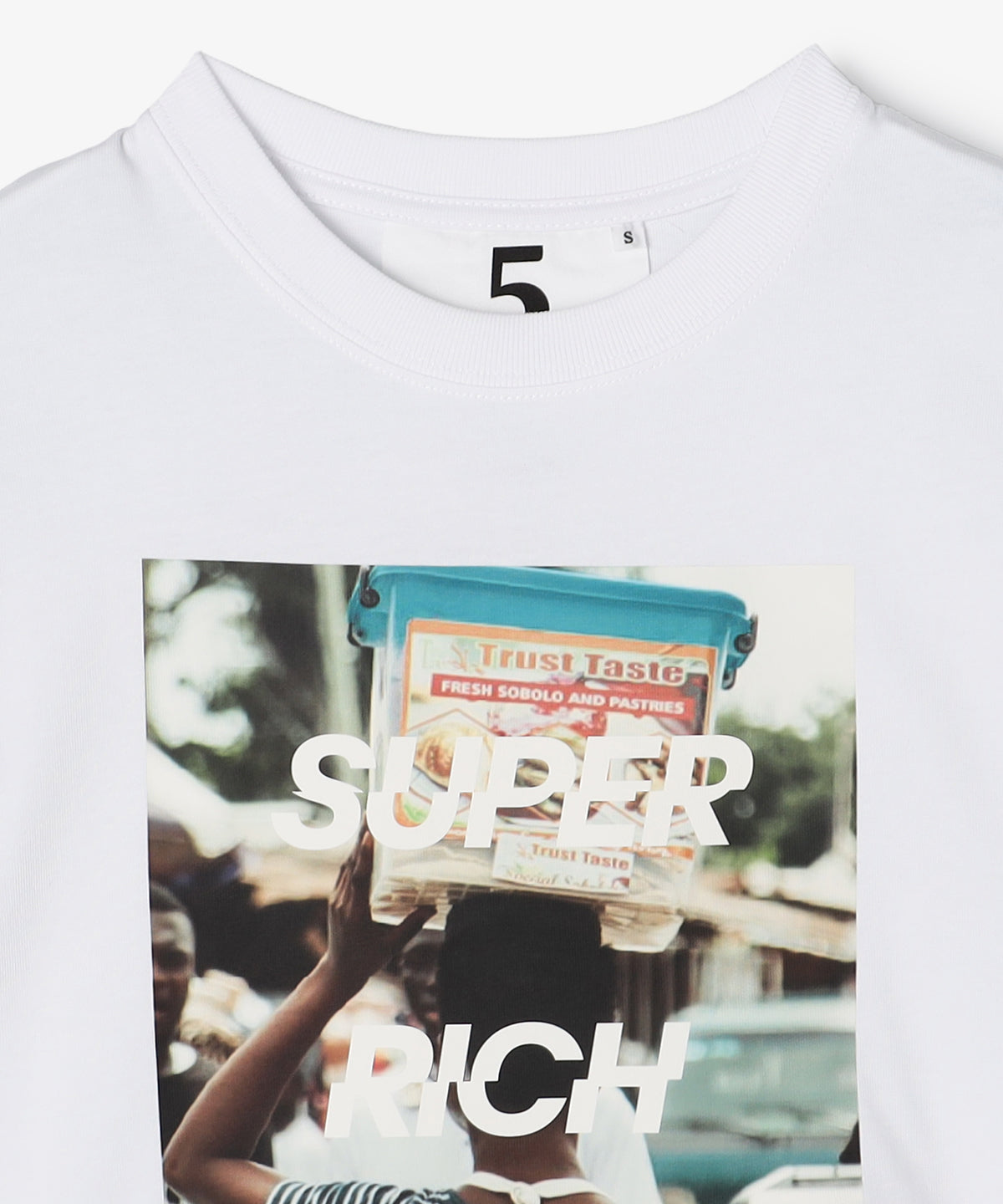 Lunch T-shirts SUPER RICH WOMAN WHITE